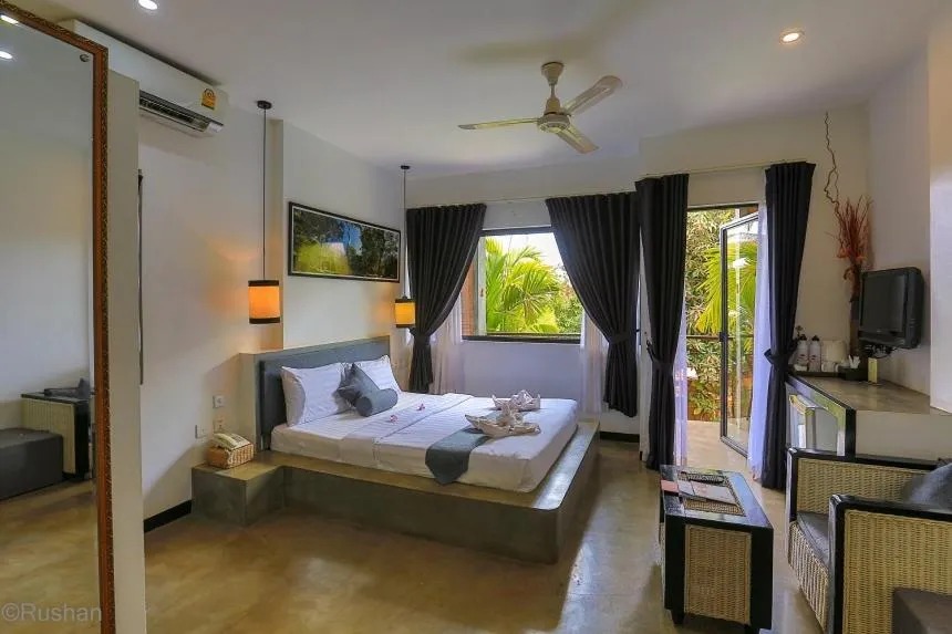 Bed in Apsara Greenland Boutique Villa & Resort