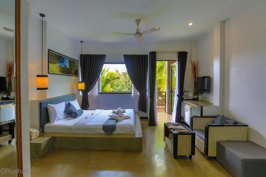 Bed in Apsara Greenland Boutique Villa & Resort