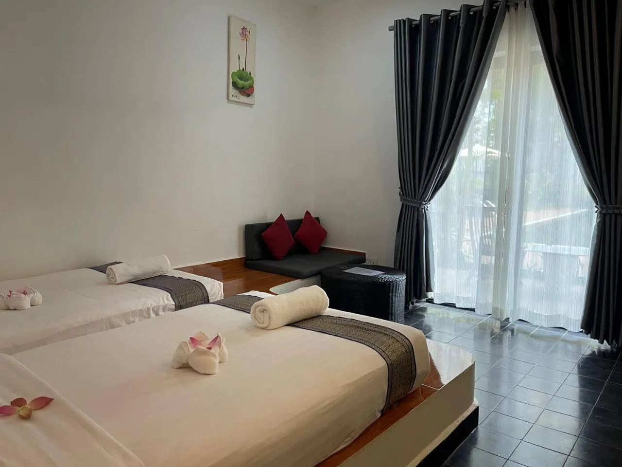 Bed in Apsara Greenland Boutique Villa & Resort