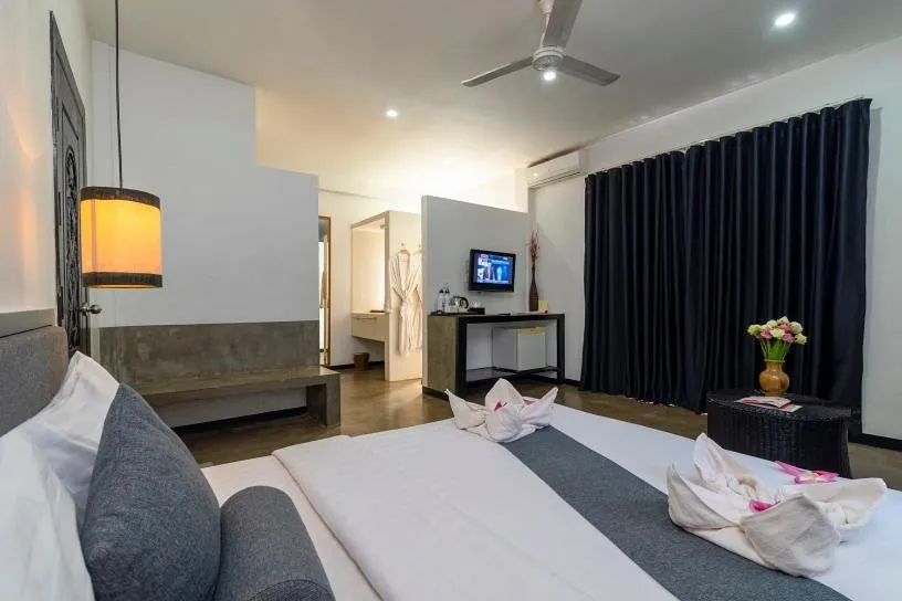 Bed in Apsara Greenland Boutique Villa & Resort