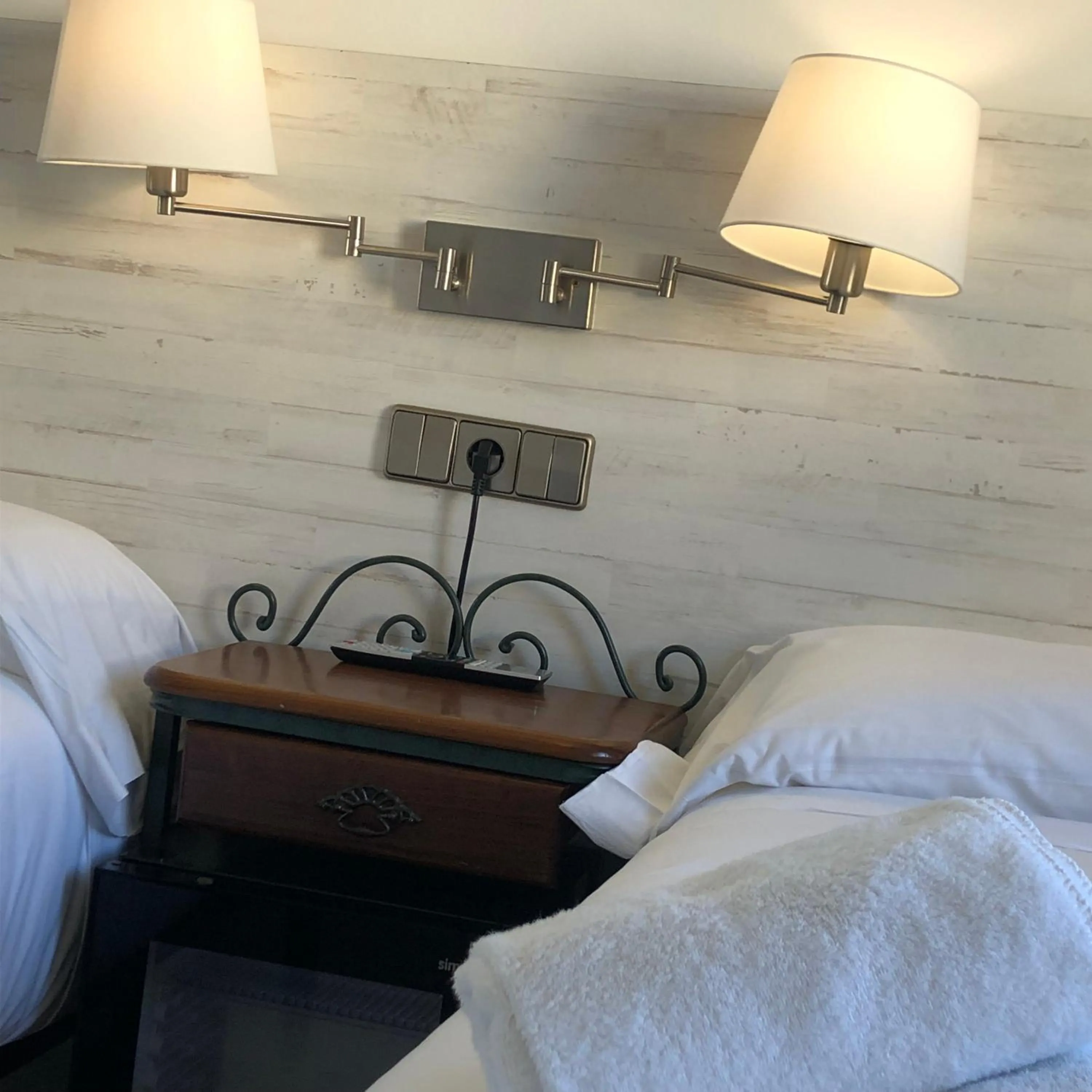 Bed in Hotel Port Sitges