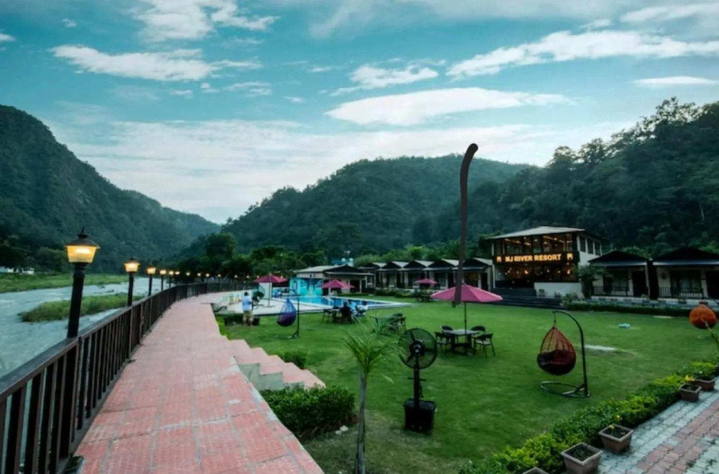 Mountain view in DLS MJ River Resort, Rishikesh