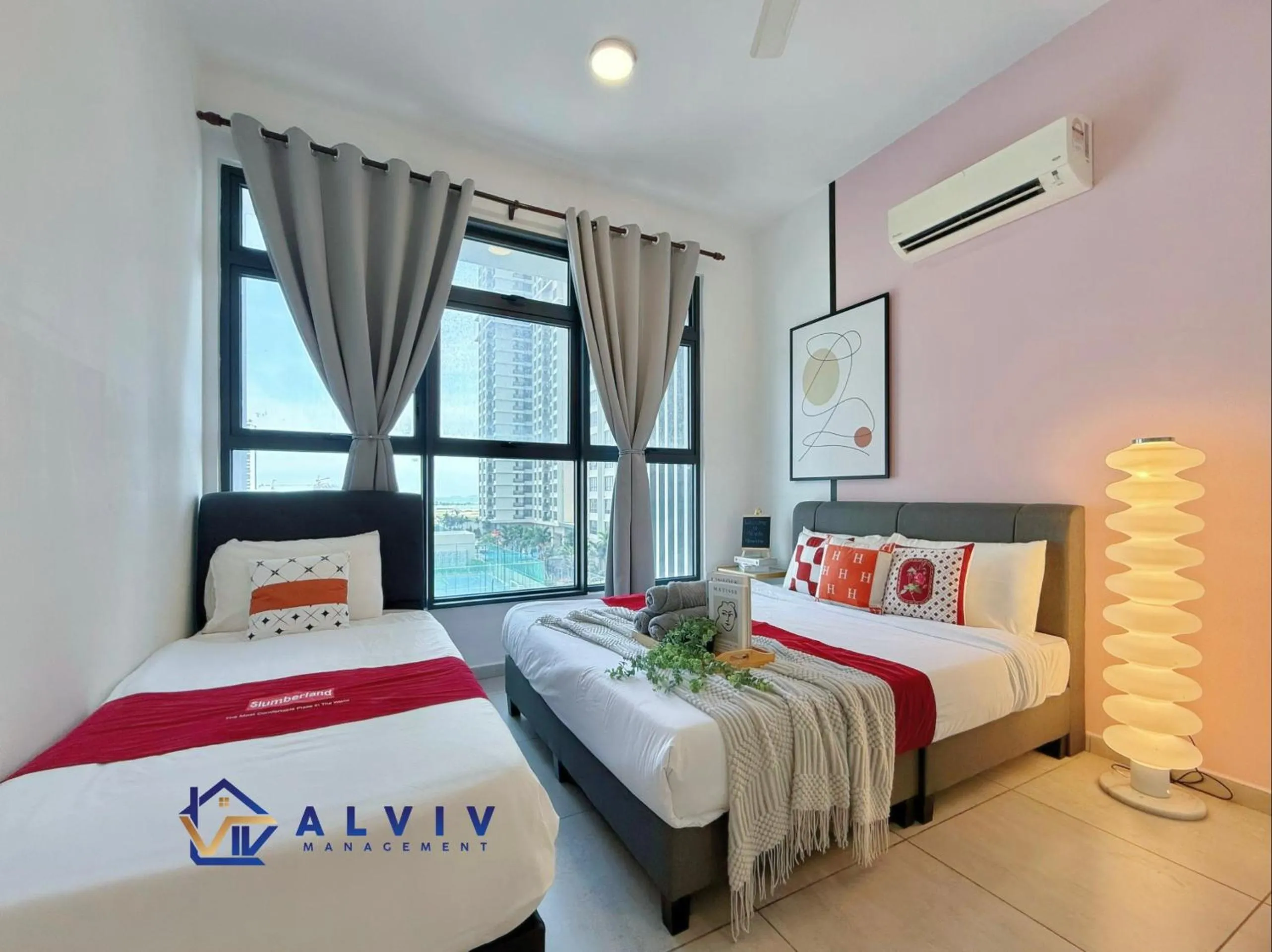 Bedroom, Bed in Atlantis Melaka I 5-11pax I 5min JonkerSt By Alviv Management