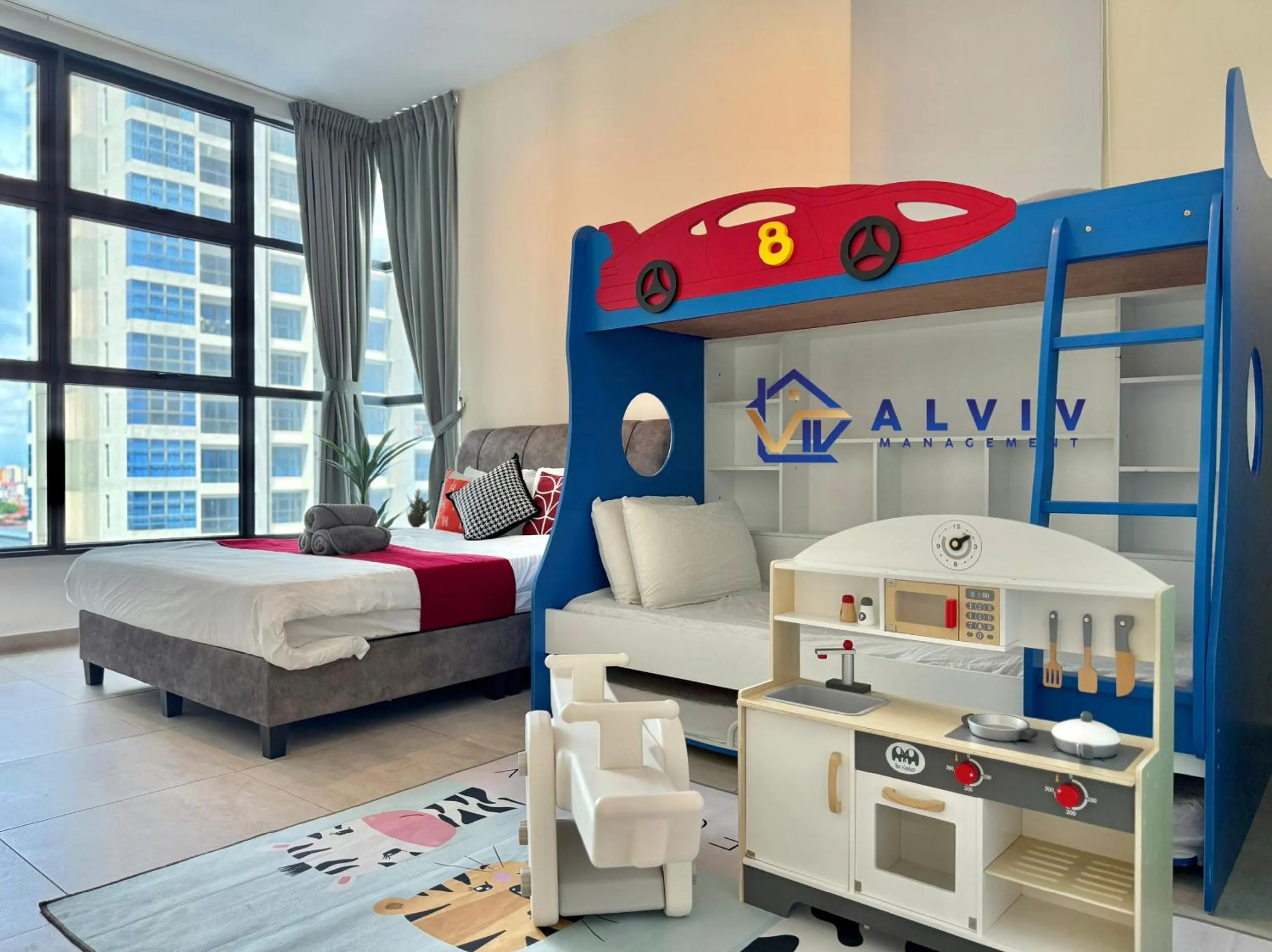 Bedroom, Bed in Atlantis Melaka I 5-11pax I 5min JonkerSt By Alviv Management