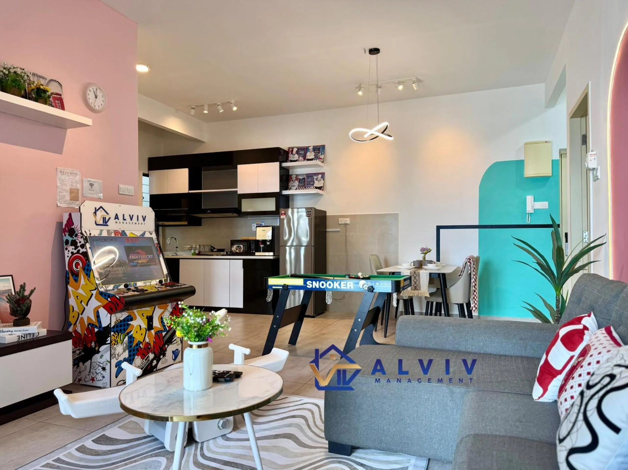 Living room in Atlantis Melaka I 5-11pax I 5min JonkerSt By Alviv Management