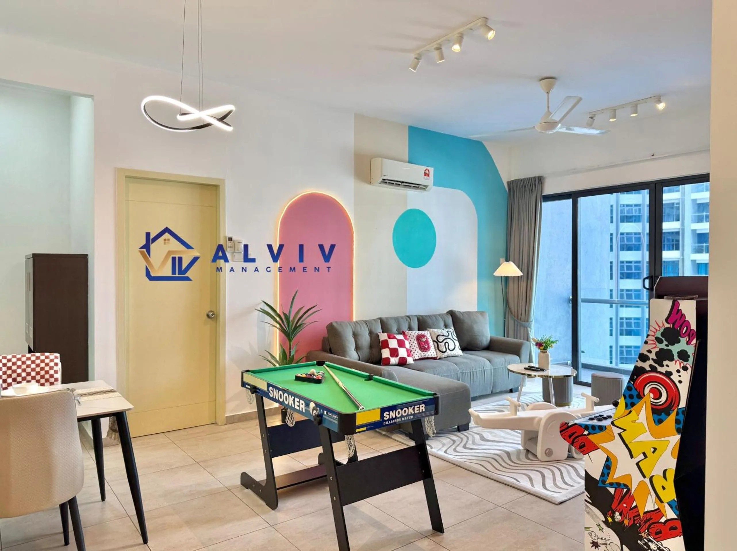 Living room in Atlantis Melaka I 5-11pax I 5min JonkerSt By Alviv Management