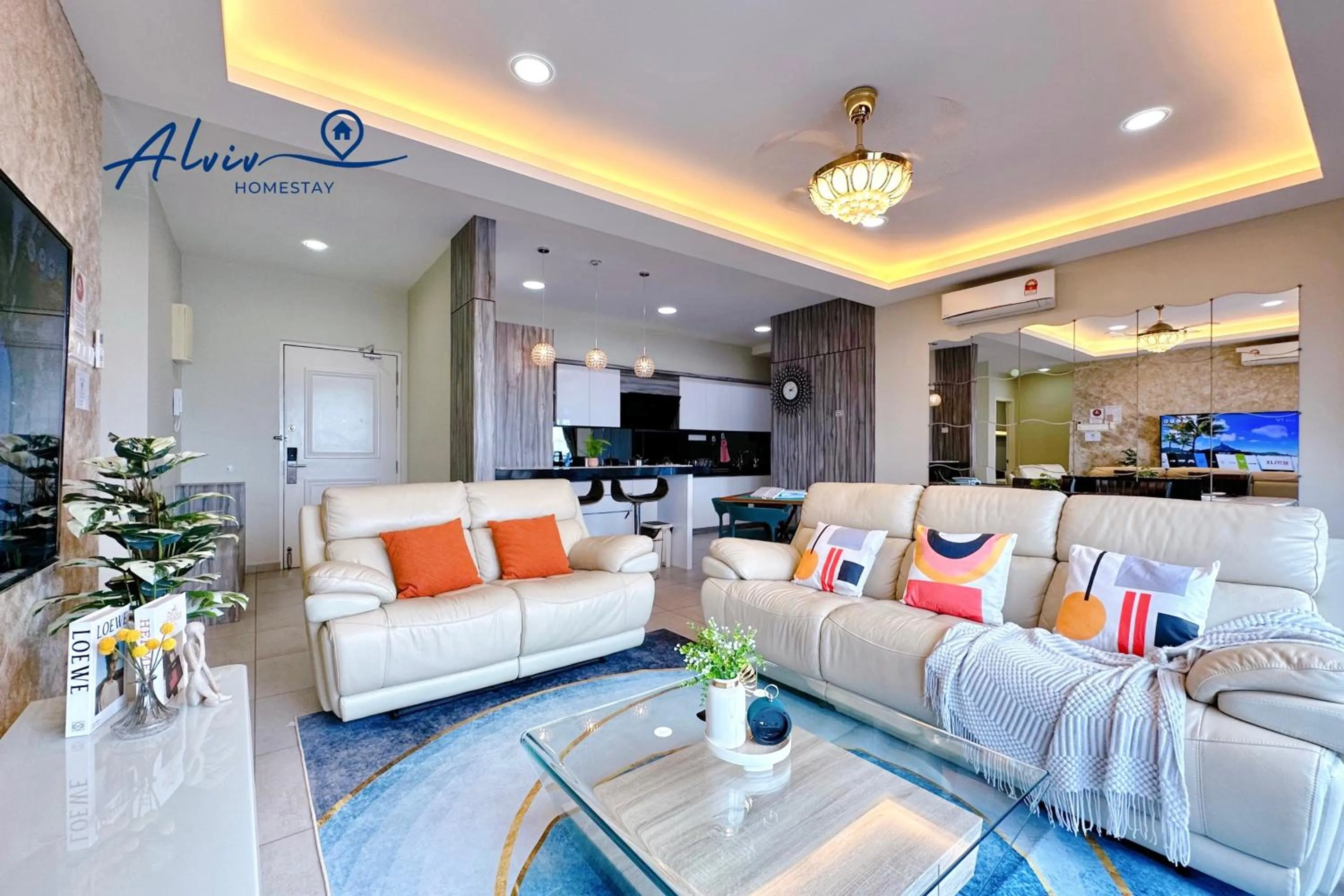 Living room in Atlantis Melaka I 5-11pax I 5min JonkerSt By Alviv Management