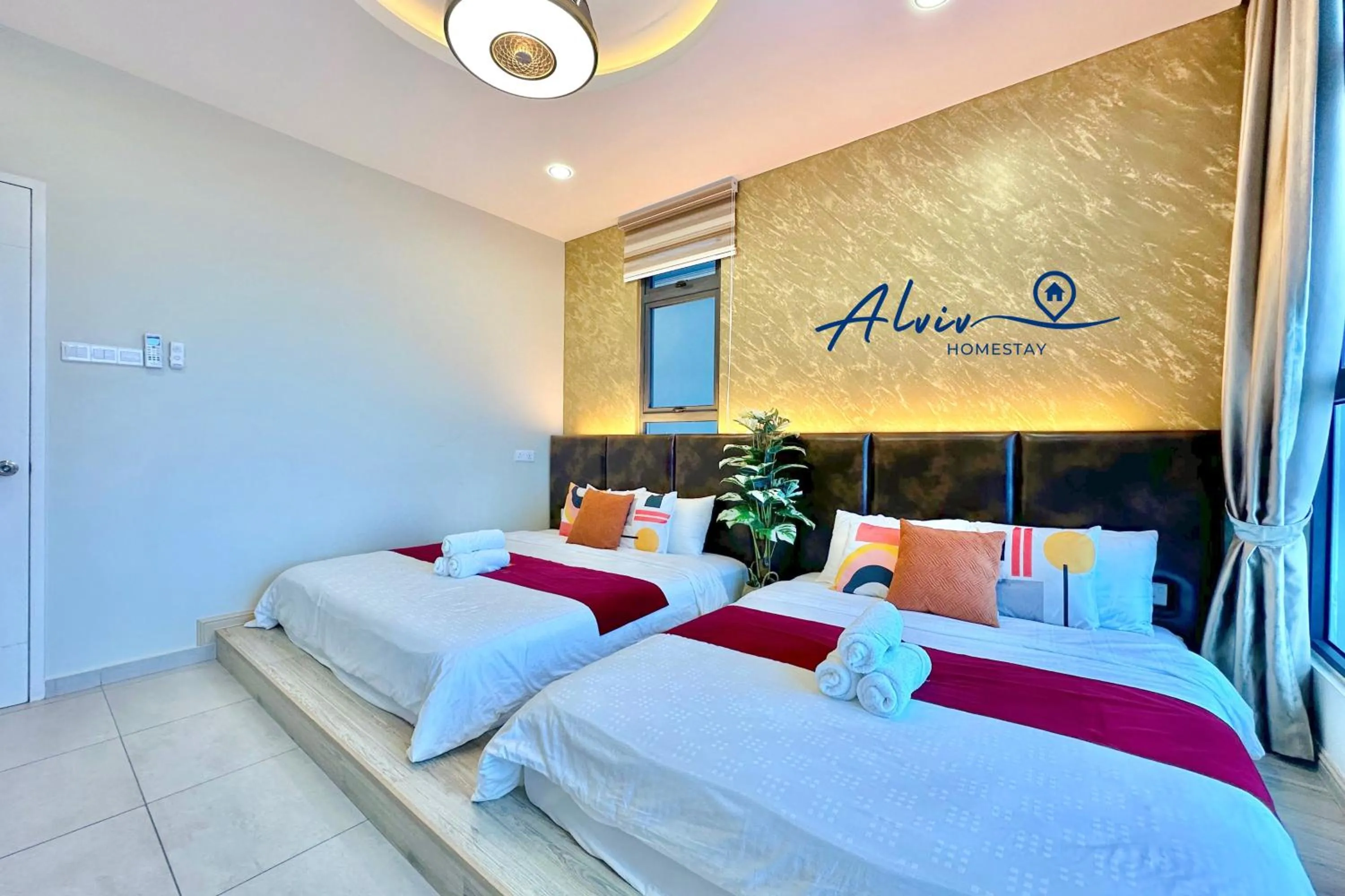 Bedroom, Bed in Atlantis Melaka I 5-11pax I 5min JonkerSt By Alviv Management