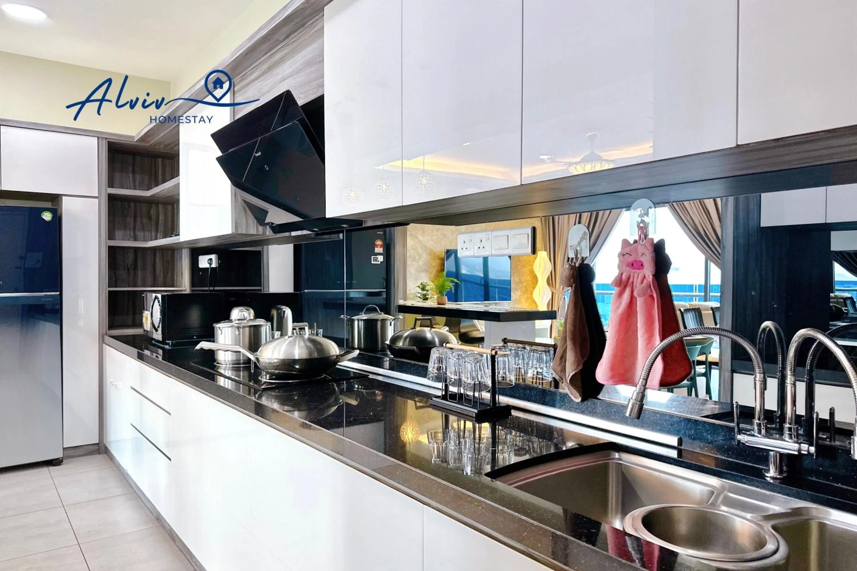 Kitchen or kitchenette in Atlantis Melaka I 5-11pax I 5min JonkerSt By Alviv Management