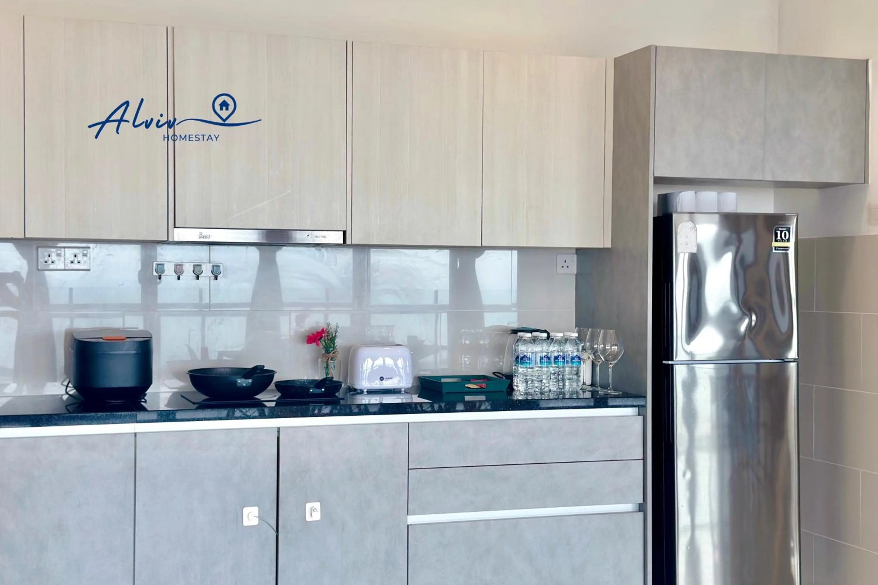 Kitchen or kitchenette in Atlantis Melaka I 5-11pax I 5min JonkerSt By Alviv Management