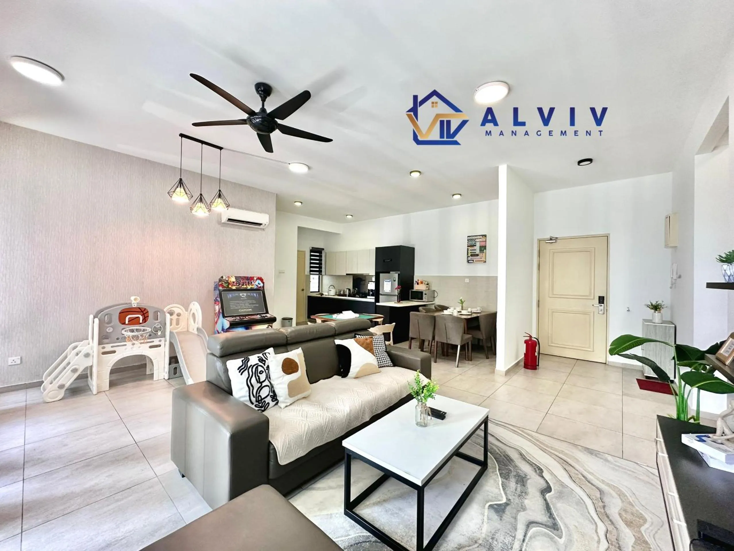 Living room in Atlantis Melaka I 5-11pax I 5min JonkerSt By Alviv Management