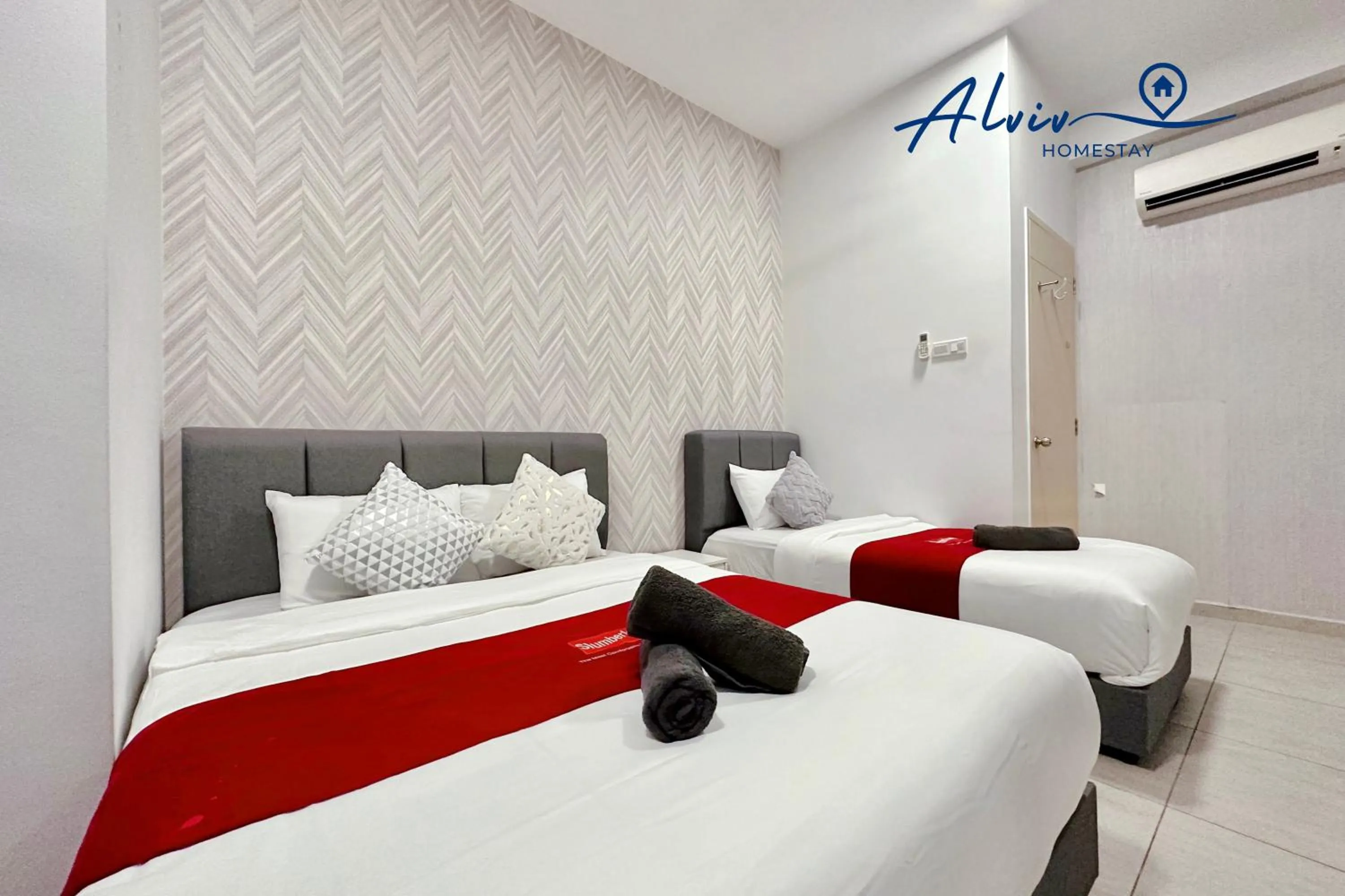 Bedroom, Bed in Atlantis Melaka I 5-11pax I 5min JonkerSt By Alviv Management