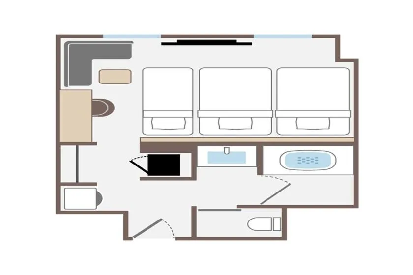 Floor plan in JR-East Hotel Mets Shibuya