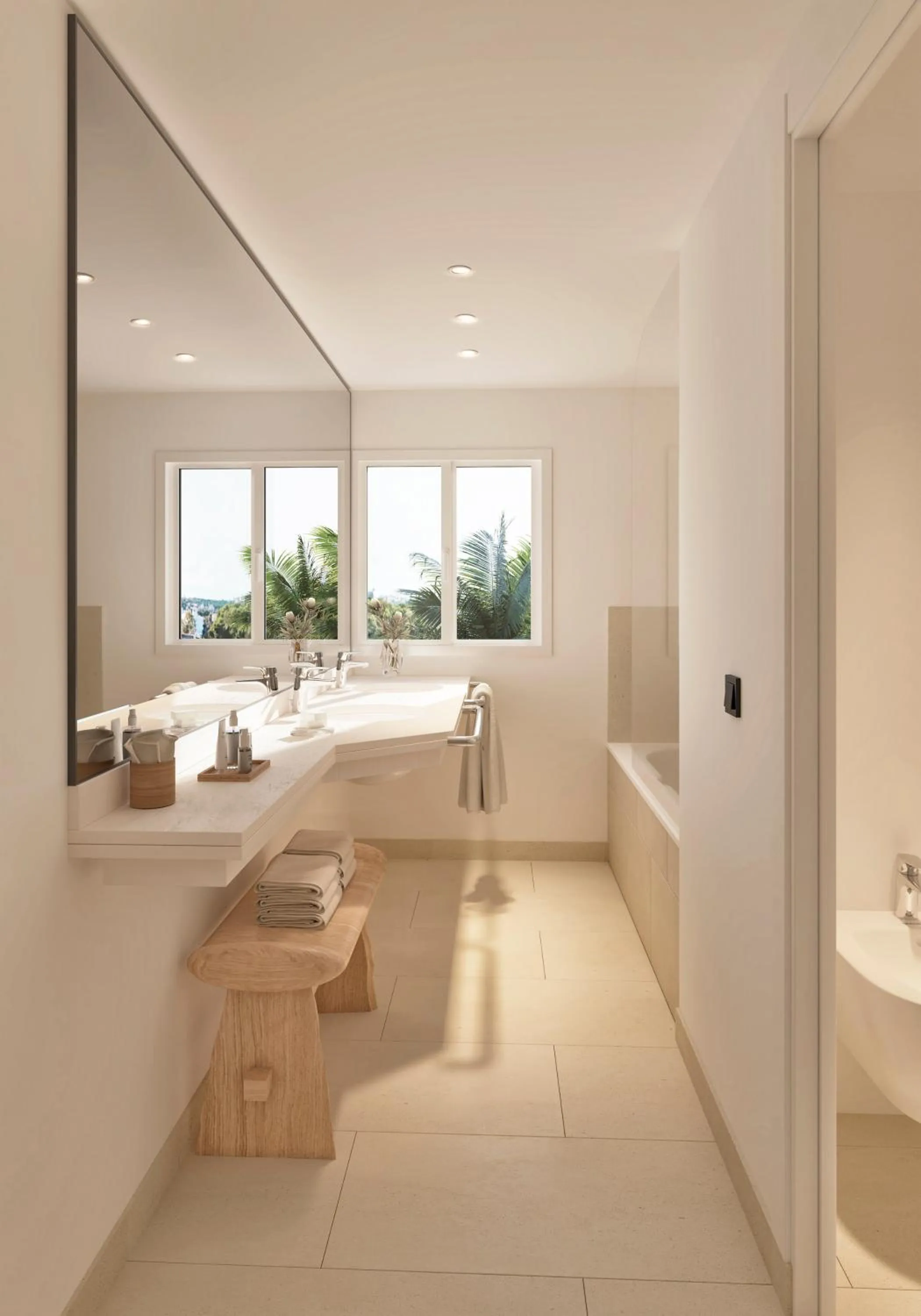 Bathroom, Bed in Meliá Lloret de Mar