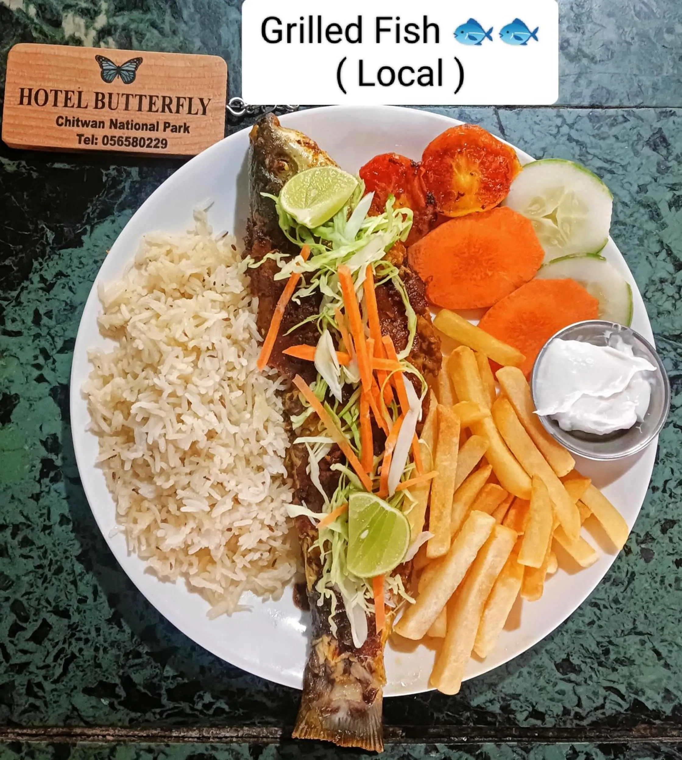 Food in Hotel Butterfly - Peaceful Garden for Nature Lovers