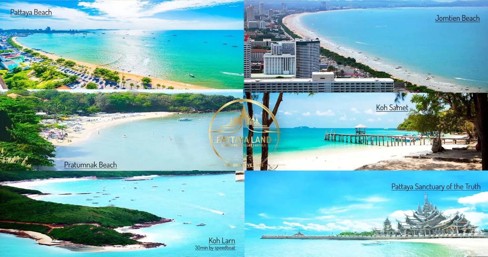 Day in GOLDLAND Luxury Pool Villa Pattaya Walking Street 8 Bedrooms