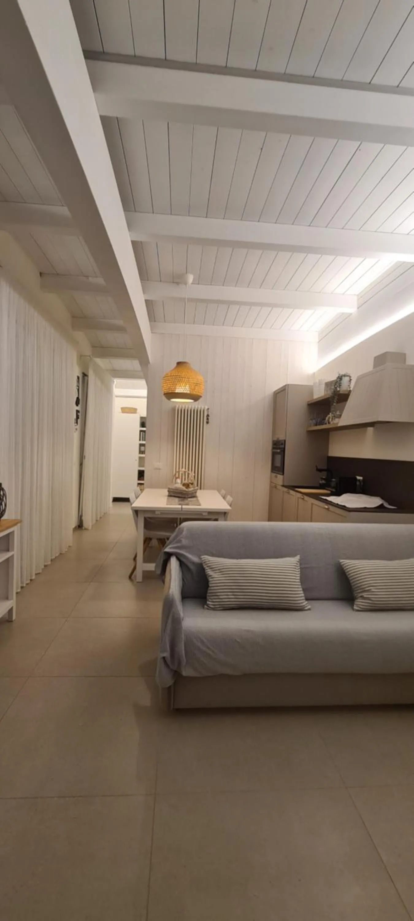 Kitchen or kitchenette, Bed in Appartamento Tra Cielo e Mare Cesenatico