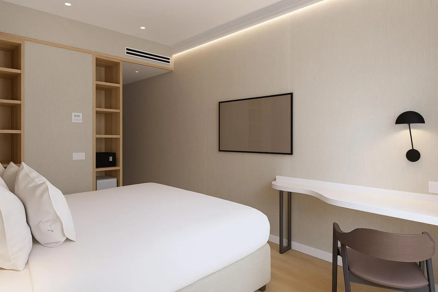 Bed in Petit Palace Plaza de la Reina