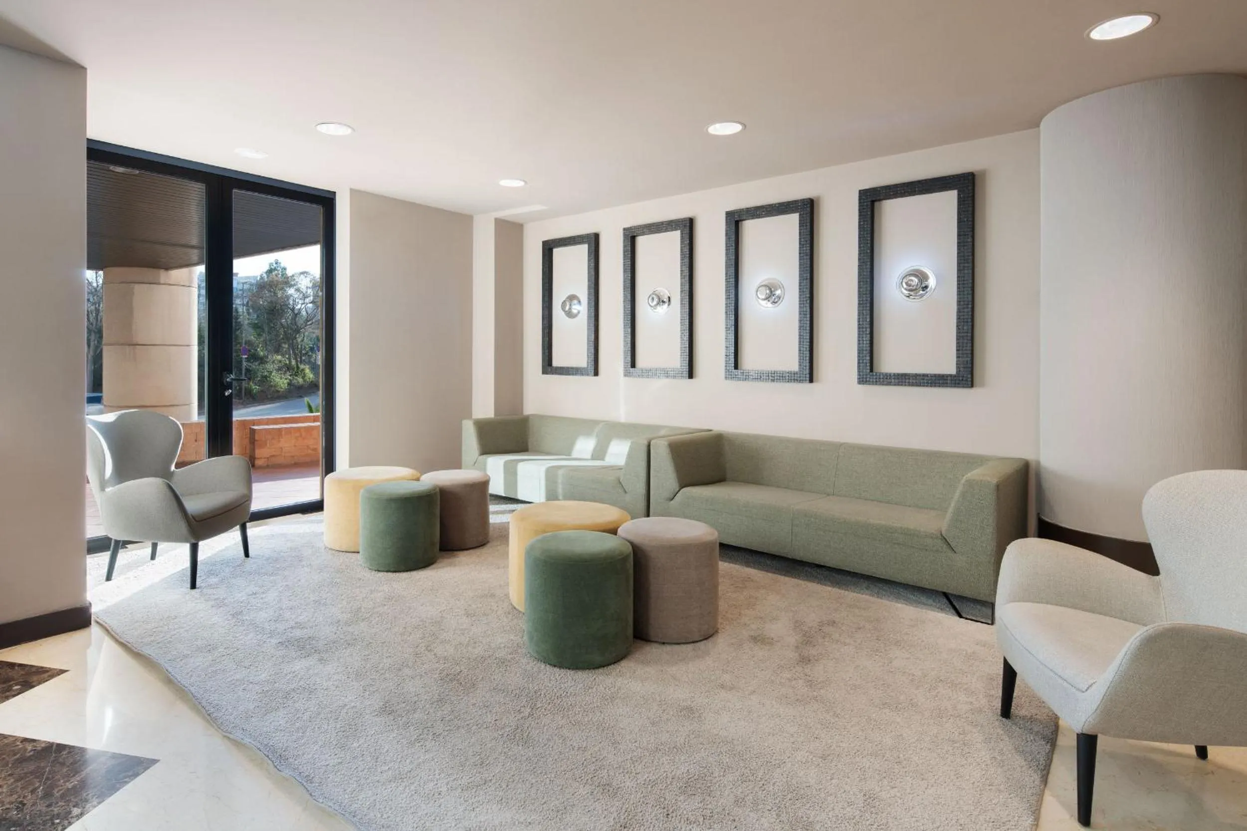 Lobby or reception in Hotel Alimara