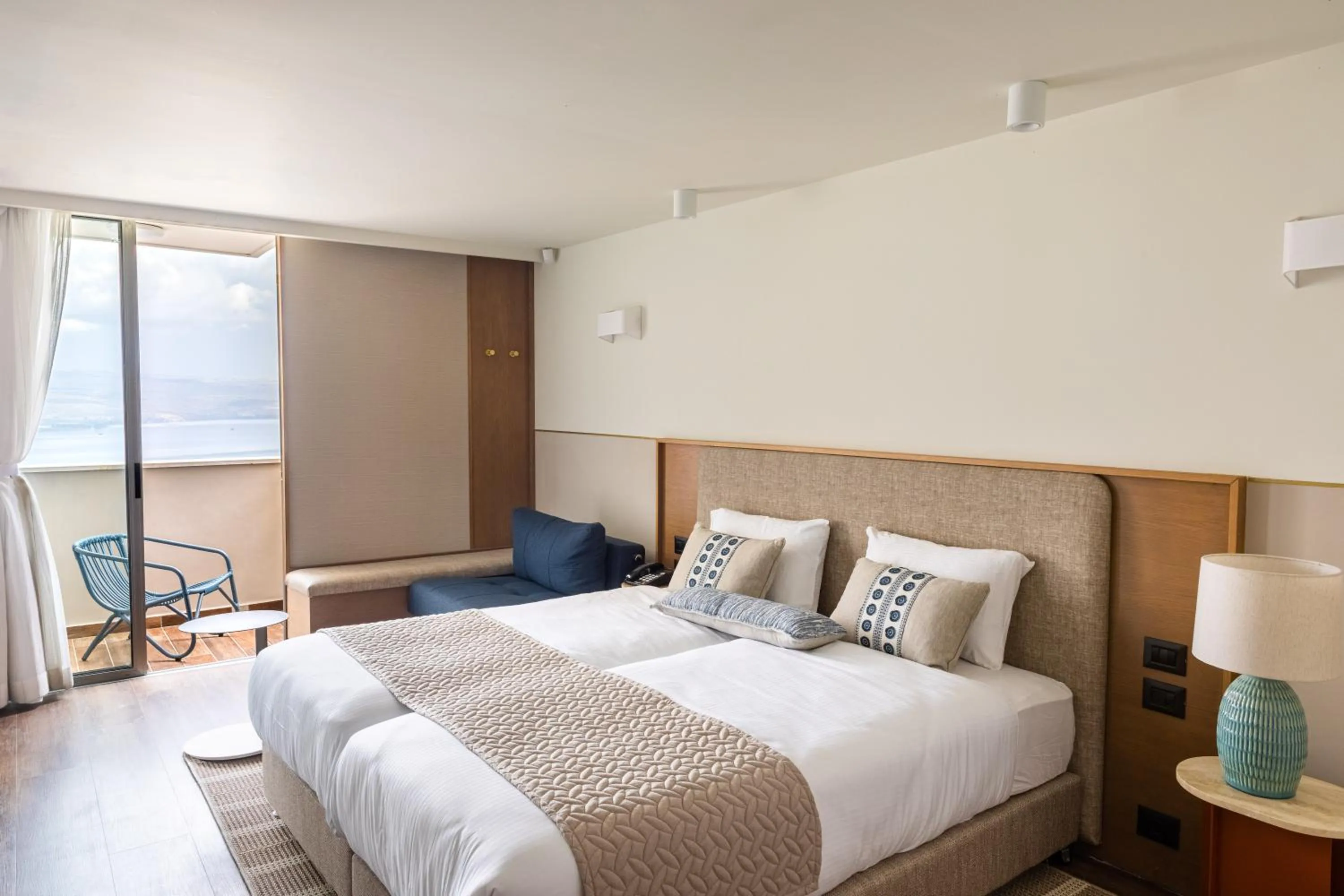 Bed in King Solomon Hotel Tiberias