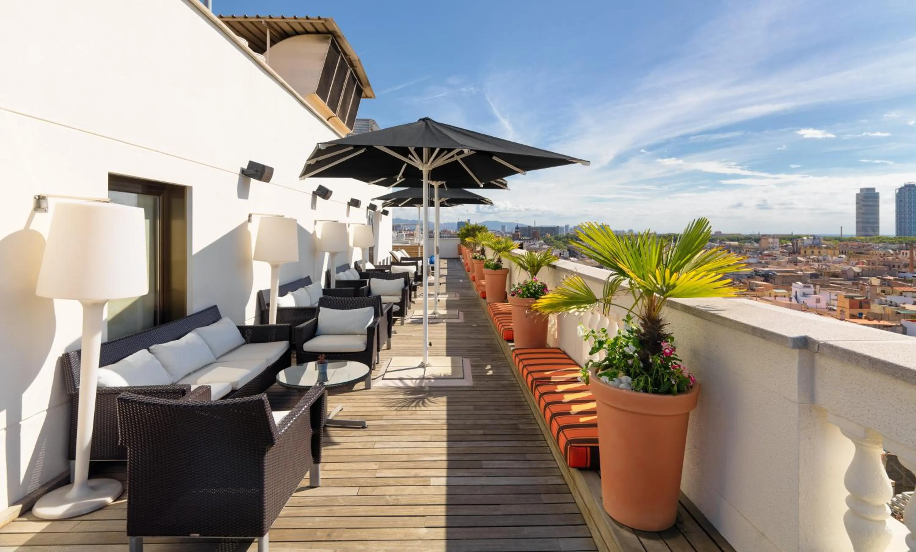 Balcony/Terrace in Boutique Hotel H10 Montcada