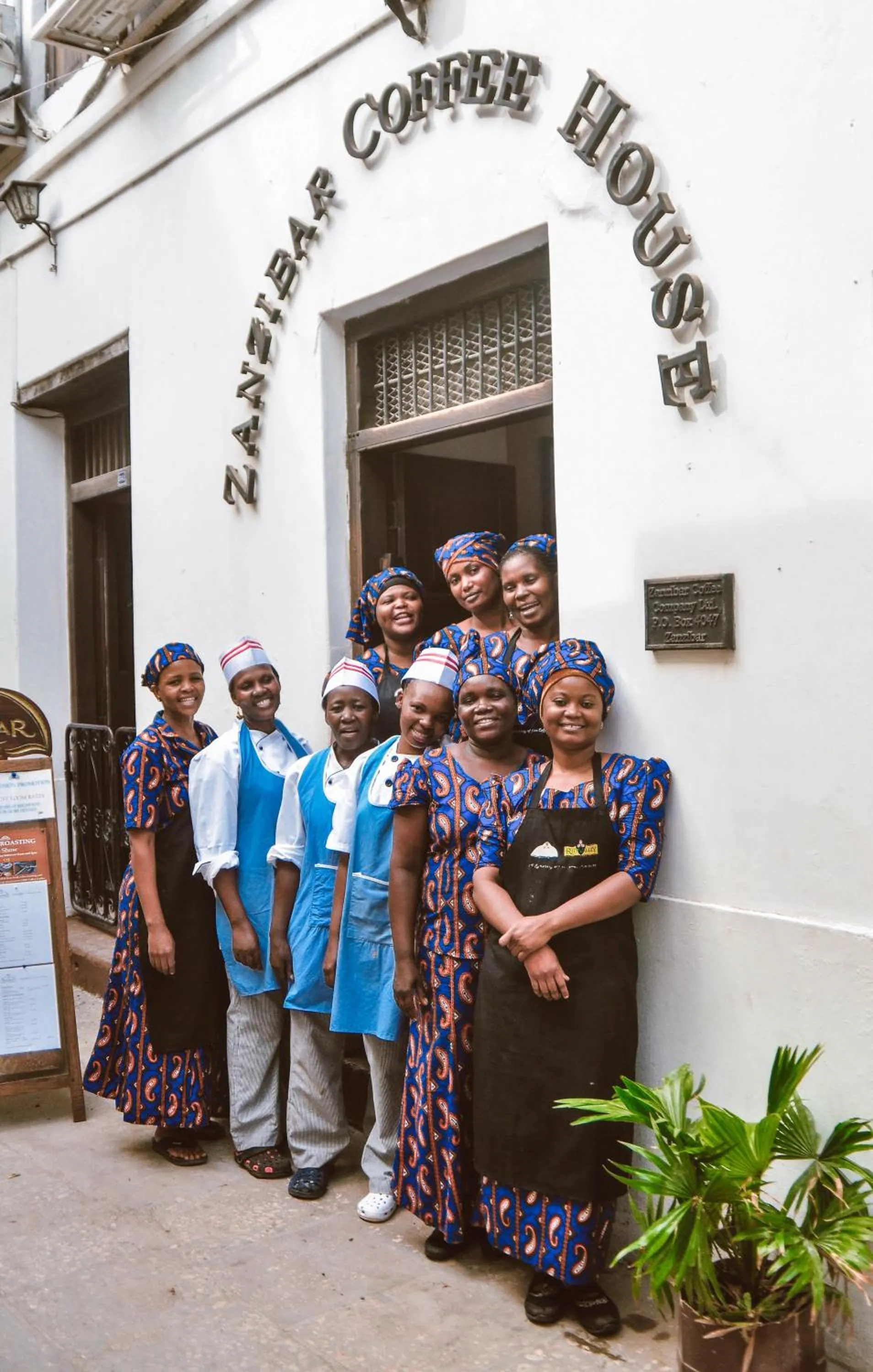 Staff in Zanzibar Coffee House
