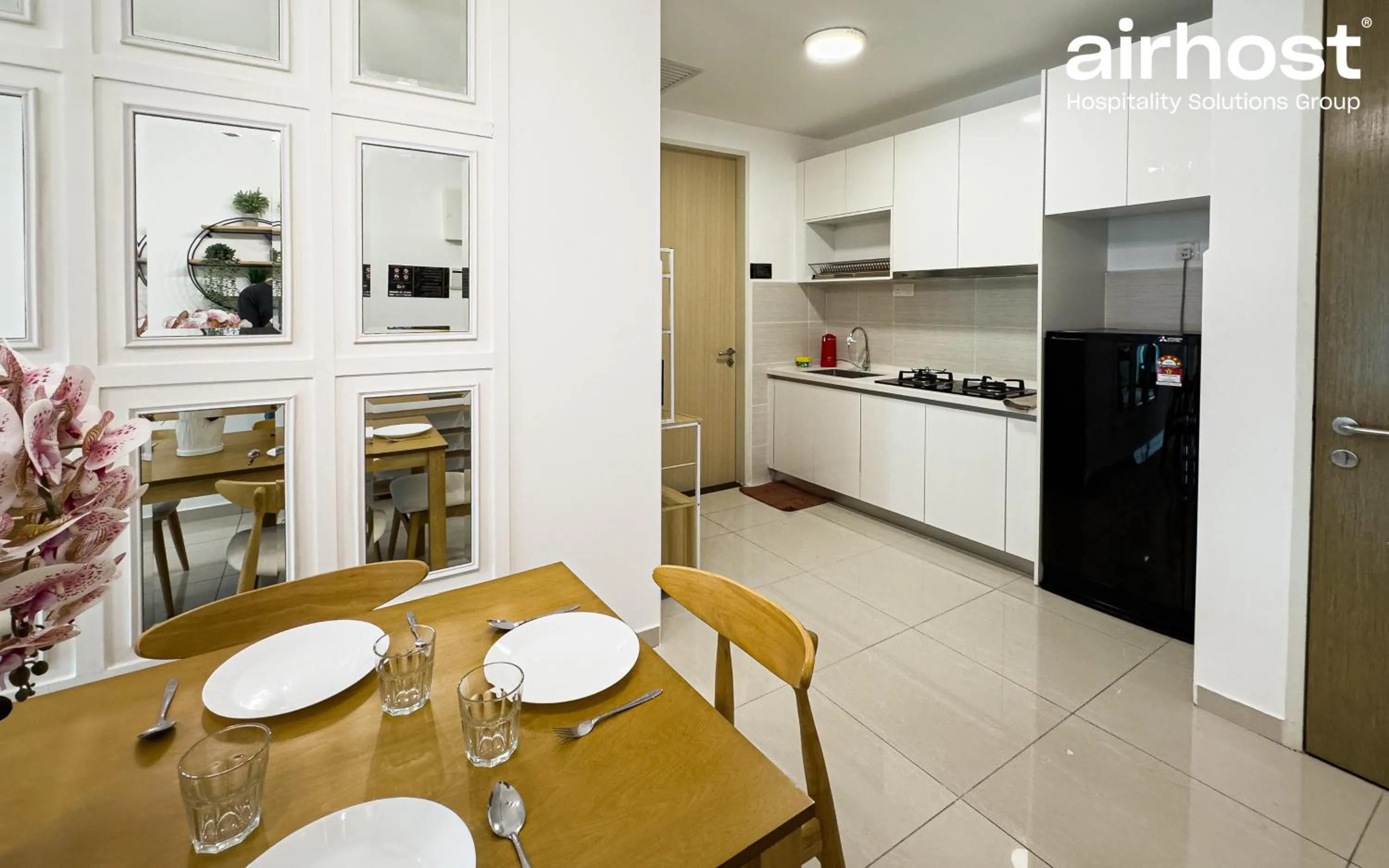 Kitchen or kitchenette in Legasi Kampung Baru by Airhost