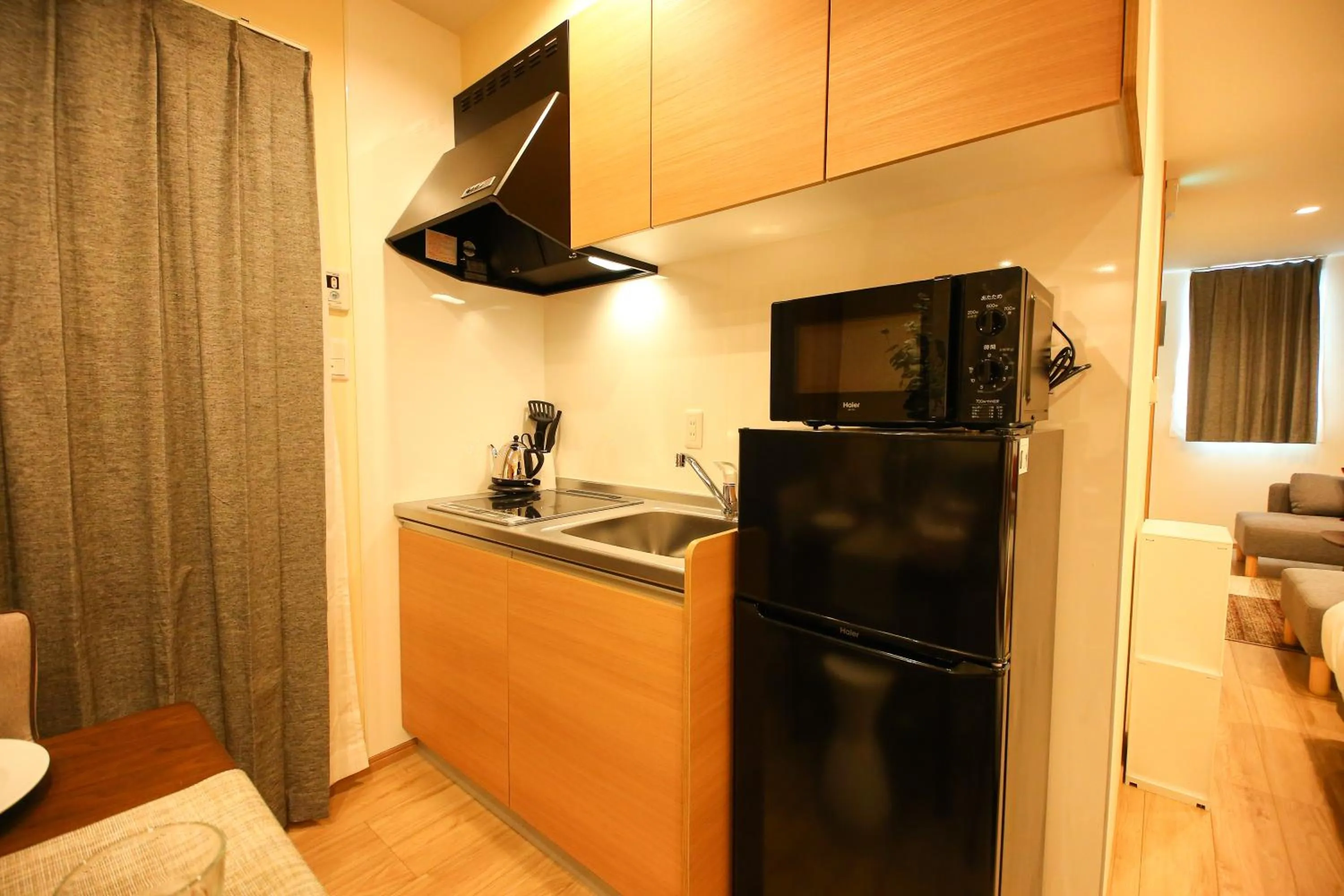 Kitchen or kitchenette in PrimeRoom別府 浜脇温泉前