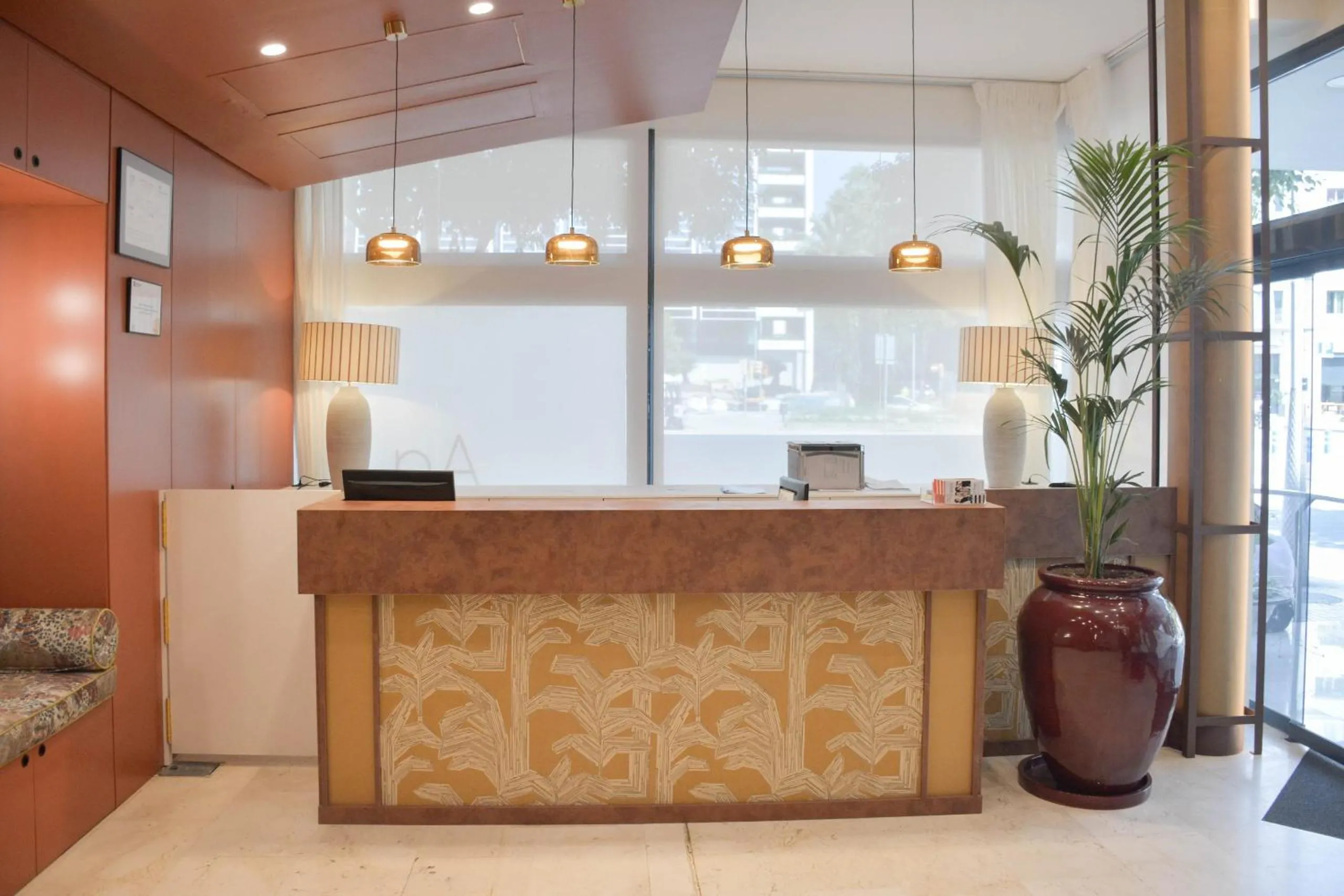 Lobby or reception in Hotel Viladomat