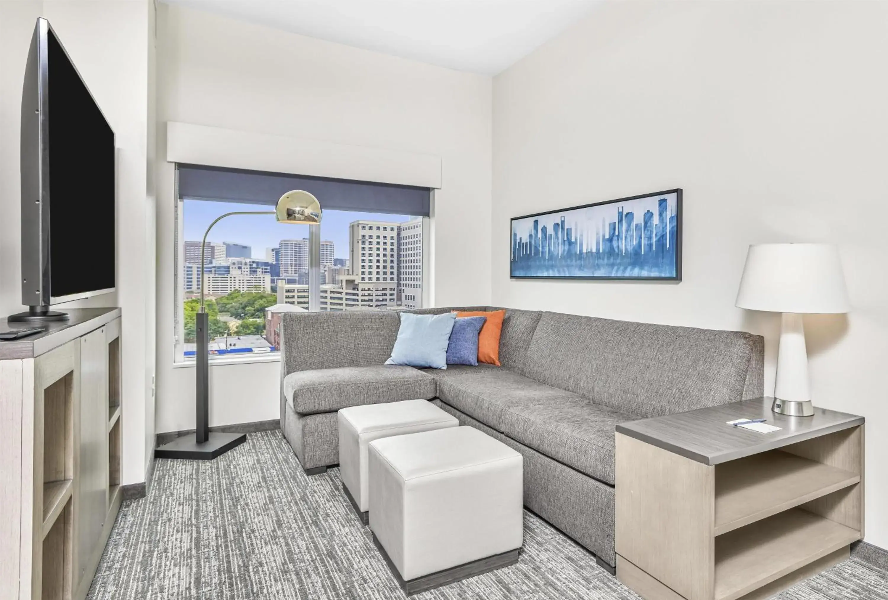 King Studio Suite with Kitchen and Roll-In Shower - Disability Access in Hyatt House Houston Medical Center King Studio Suite with Kitchen and Roll-In Shower - Disability Access in Hyatt House Houston Medical Center