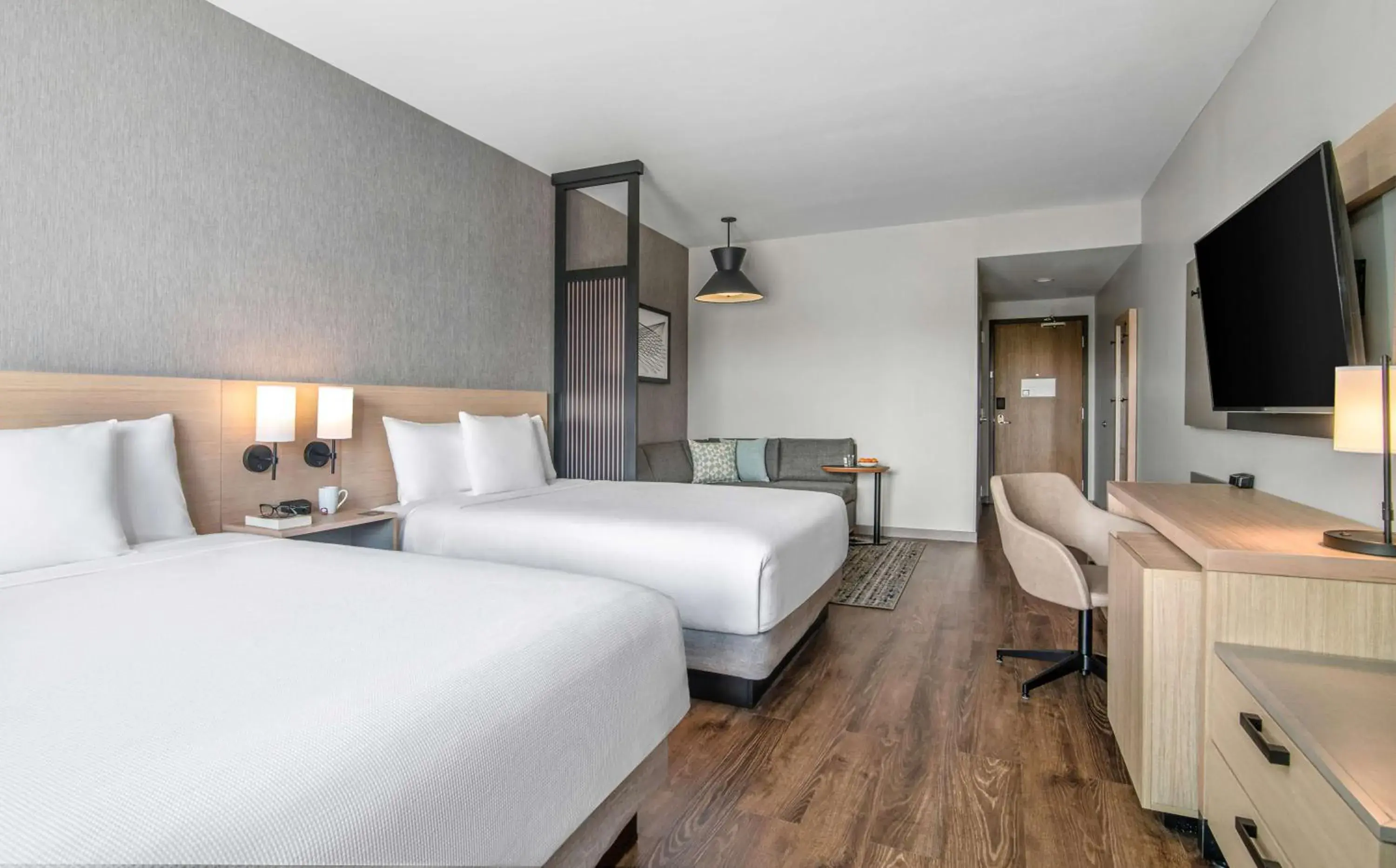 Queen Room with Two Queen Beds, Sofa Bed and Roll-in Shower - Disability Access in Hyatt Place Newark-Silicon Valley Queen Room with Two Queen Beds, Sofa Bed and Roll-in Shower - Disability Access in Hyatt Place Newark-Silicon Valley