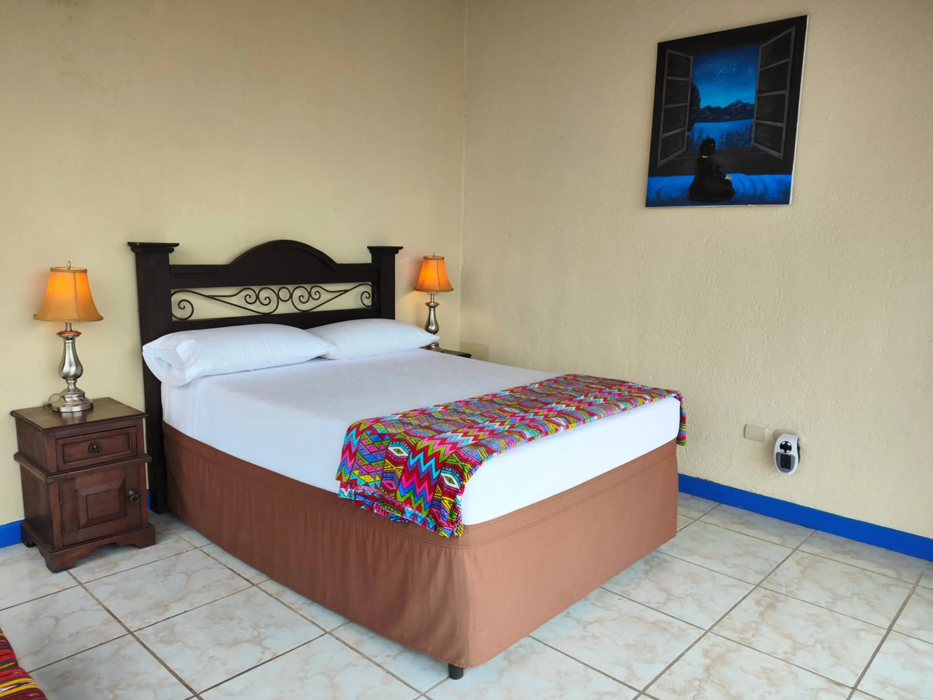 Bed in Hotel Restaurante La Villa de los Dioses