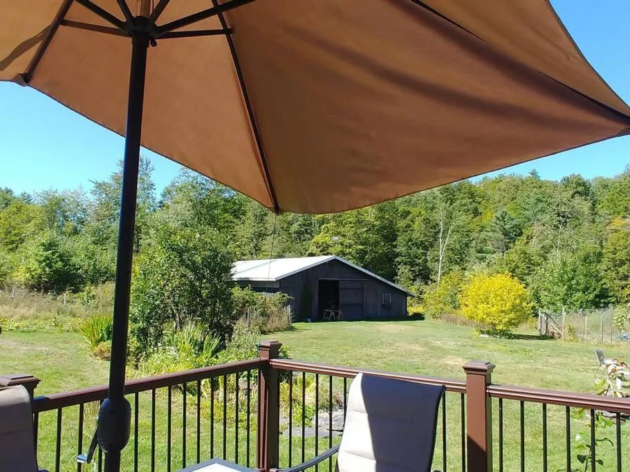 Patio in Spacious country retreat close to town and nature, Sylvana Farm VT