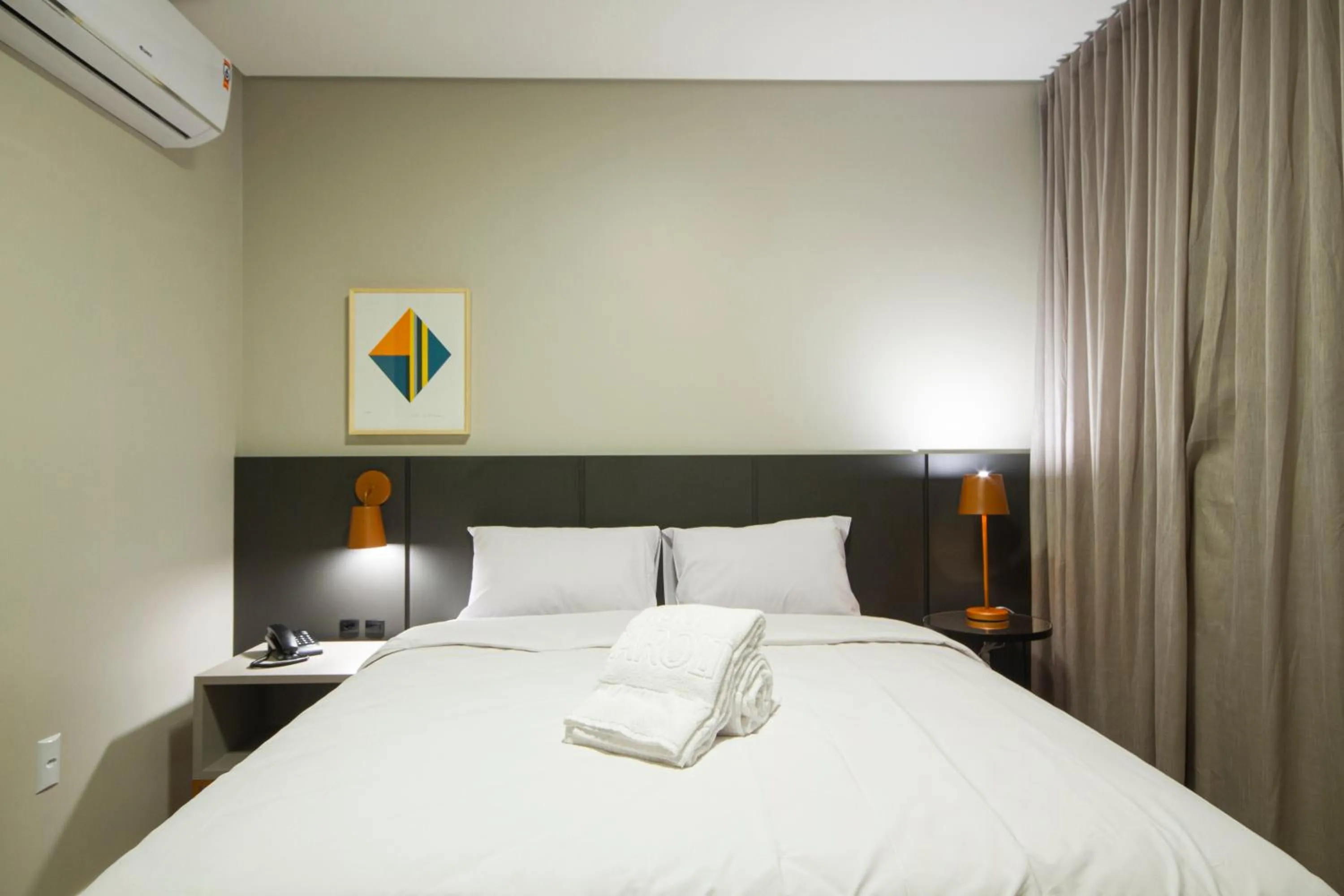 Bed in Hotel Darolt Criciúma