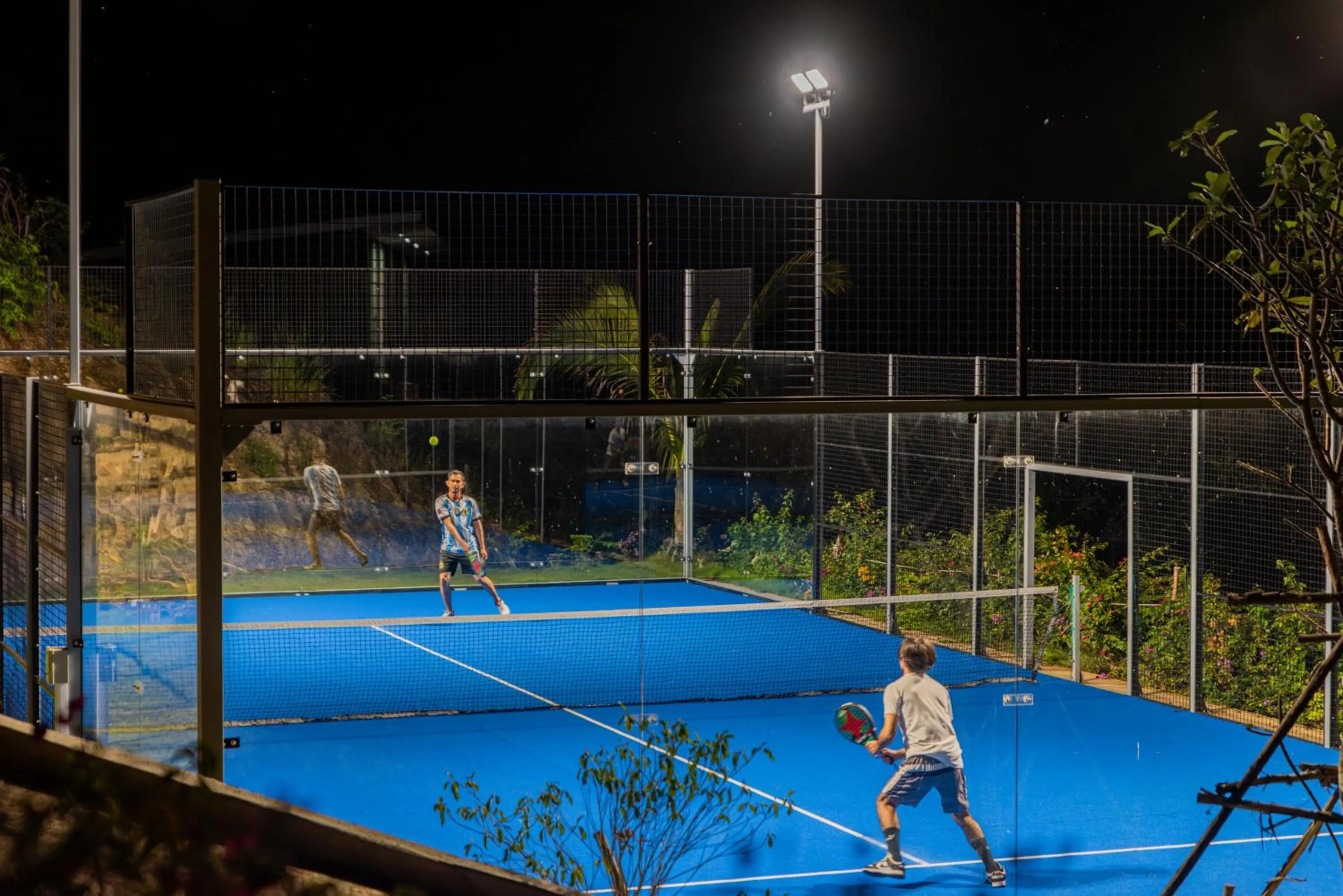 Tennis court in Ida B Domain Resort