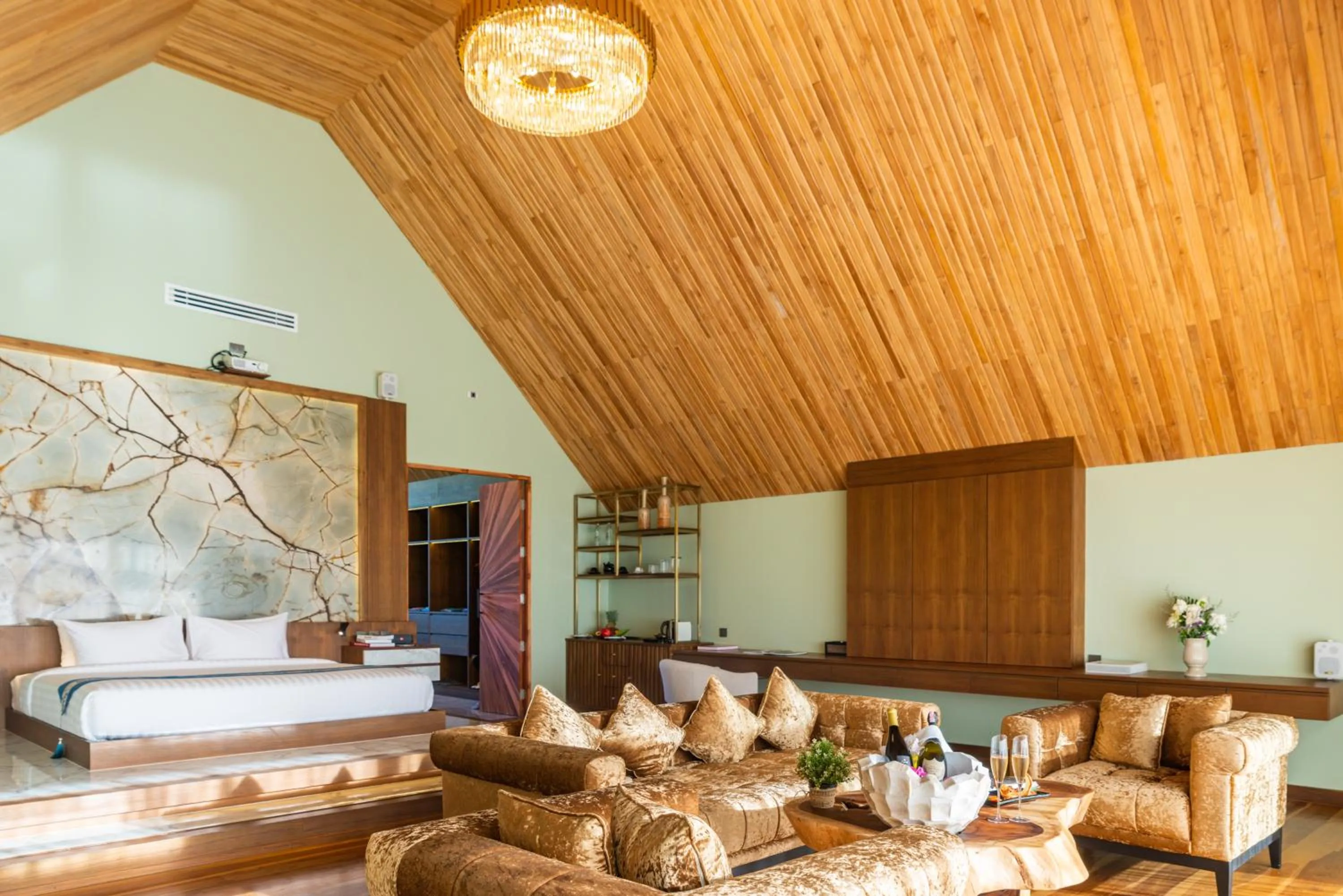 Bed in Ida B Domain Resort