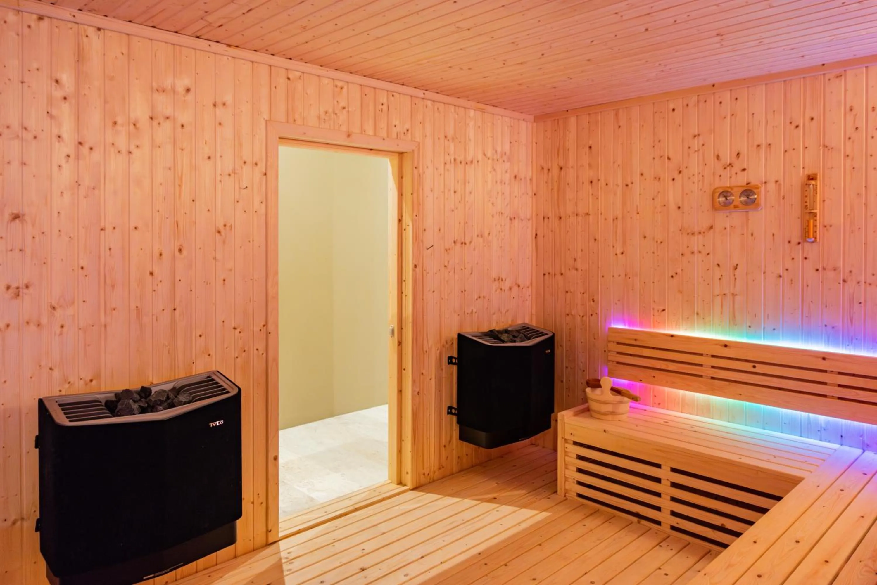 Sauna in Ida B Domain Resort