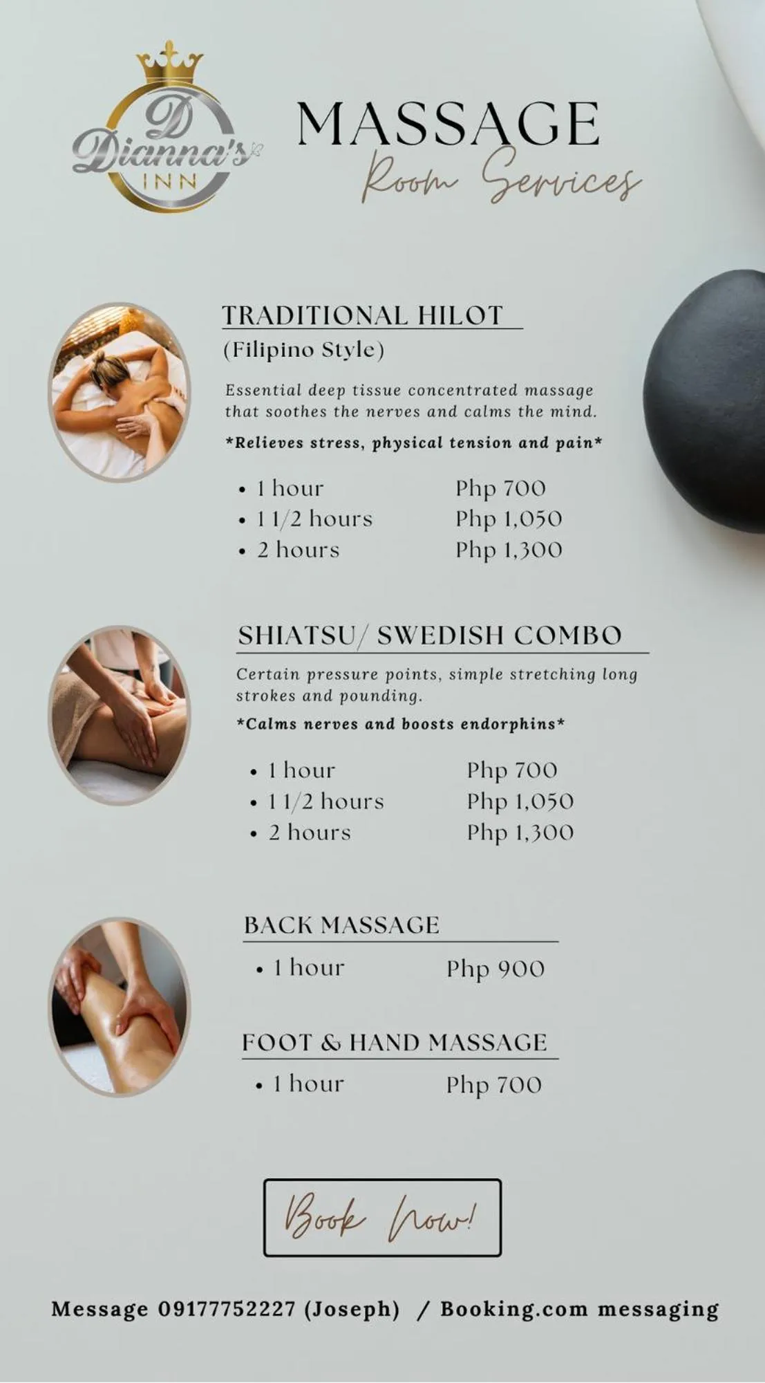 room service in Dianna’s Inn