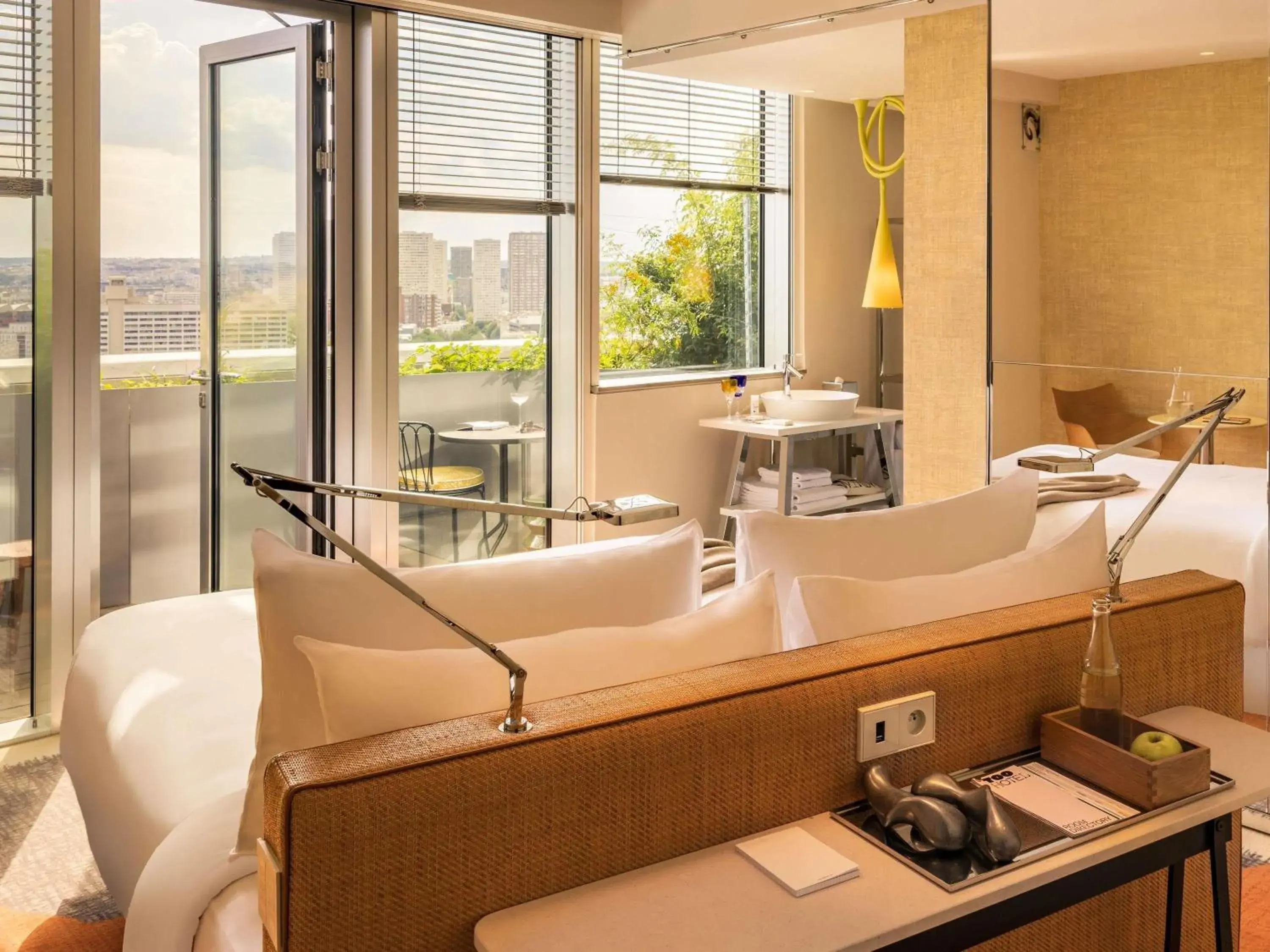 Deluxe King Room with Terrace and City View in Too Hotel & Spa Paris - MGallery Collection Deluxe King Room with Terrace and City View in Too Hotel & Spa Paris - MGallery Collection