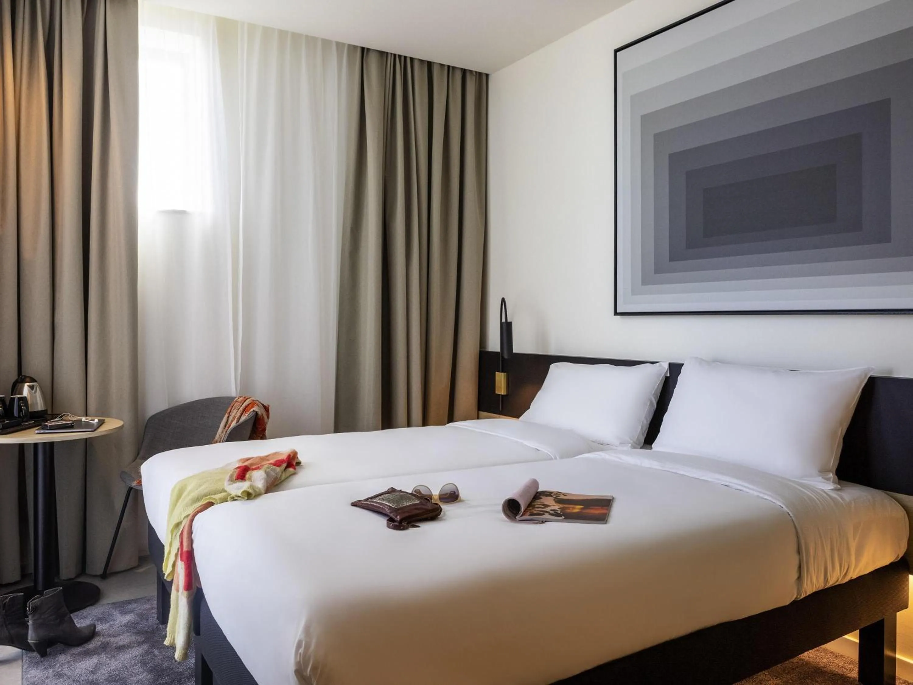 Bedroom, Bed in ibis Brussels Groot Bijgaarden