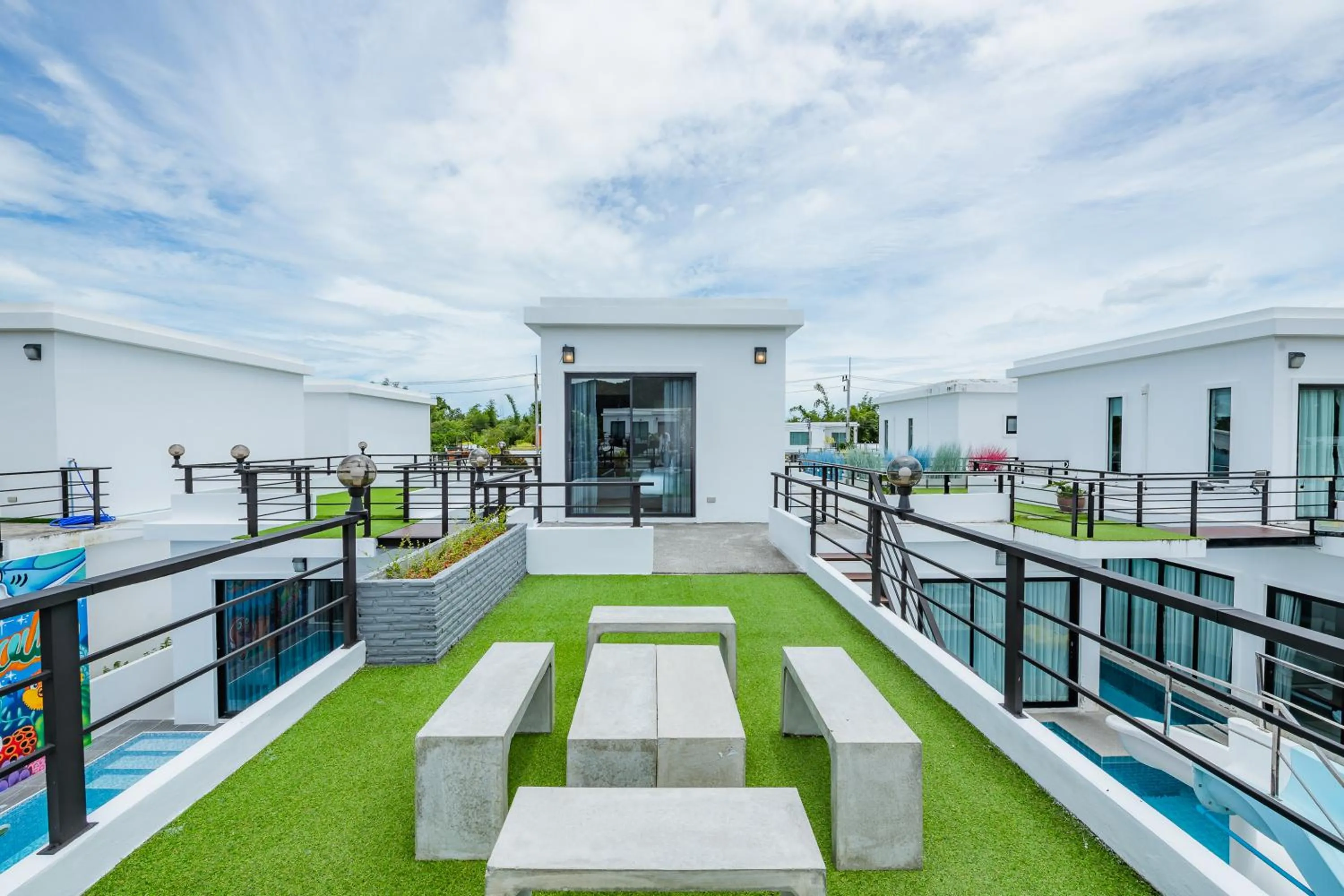 Garden view in PP Pool Villa Huahin