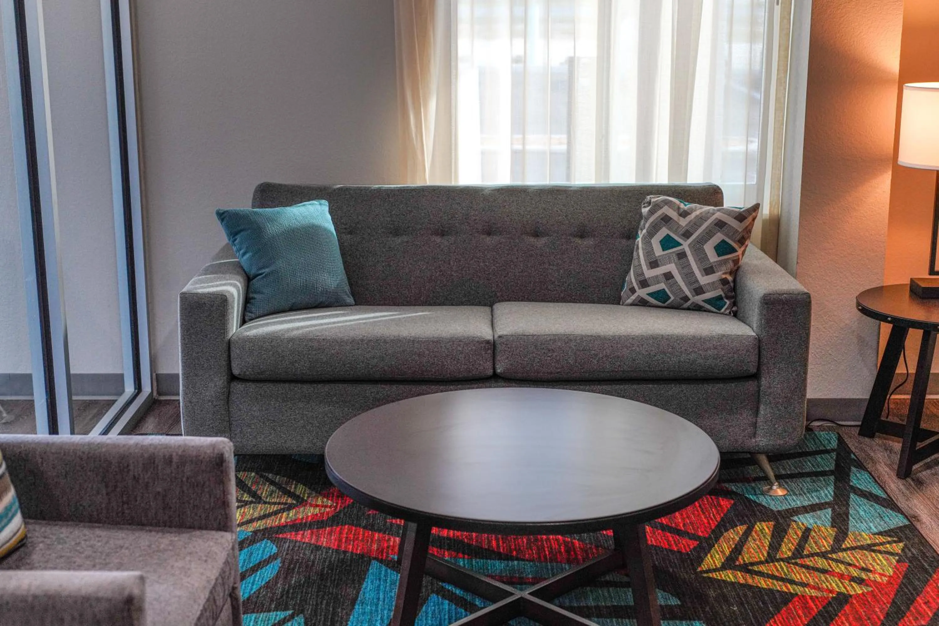Seating area in WoodSpring Suites Hudson Port Richey