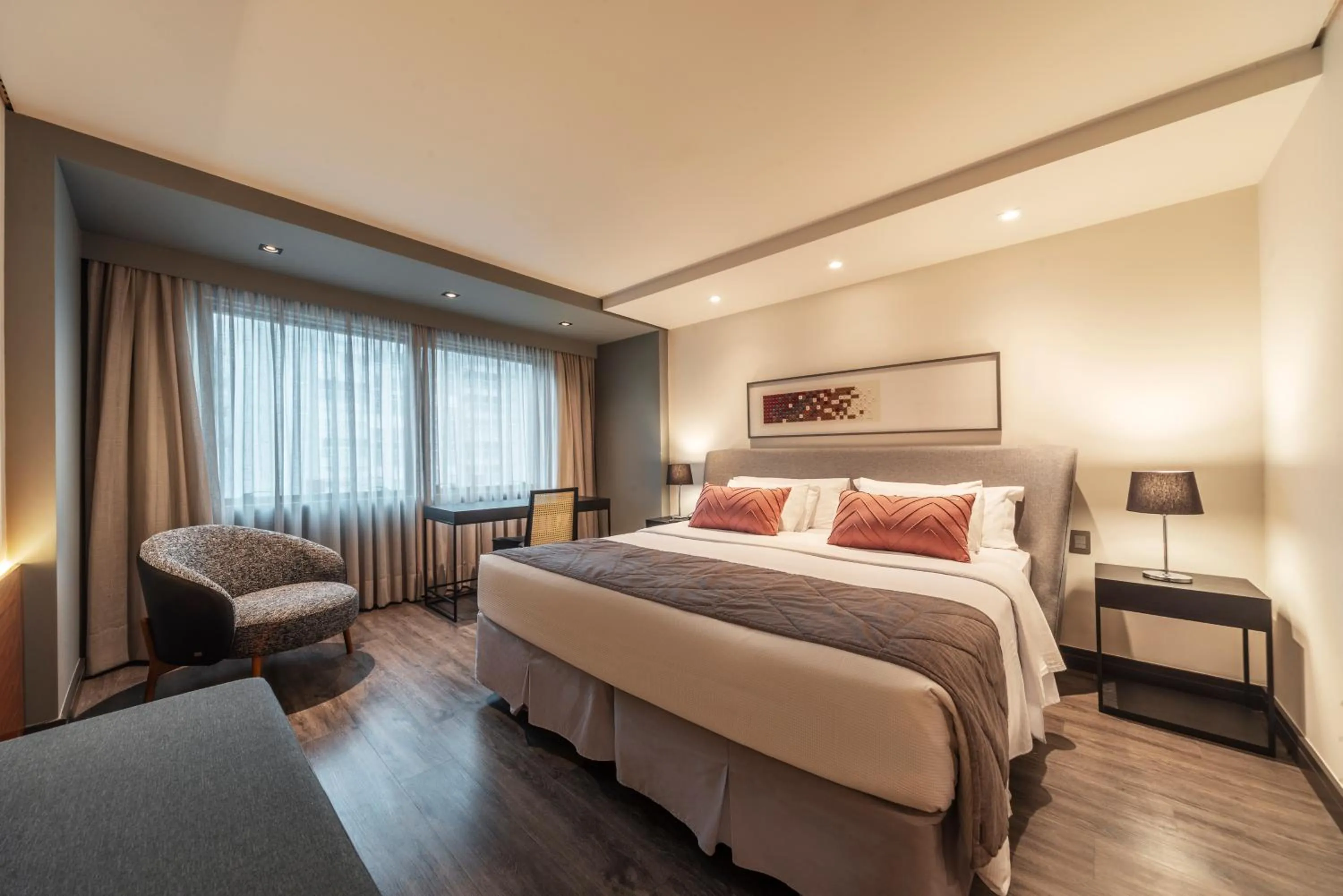 Bedroom, Bed in Laghetto Stilo São Paulo