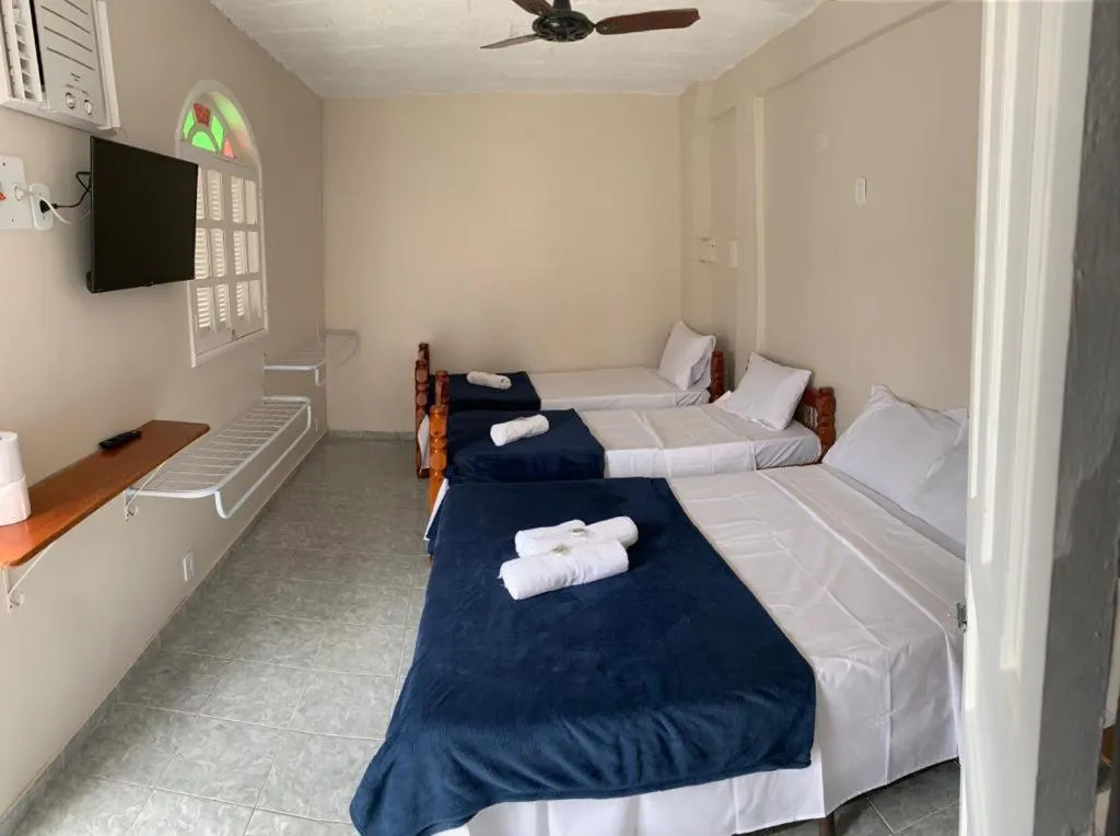 Bed in Pousada EntreMares -Centro-