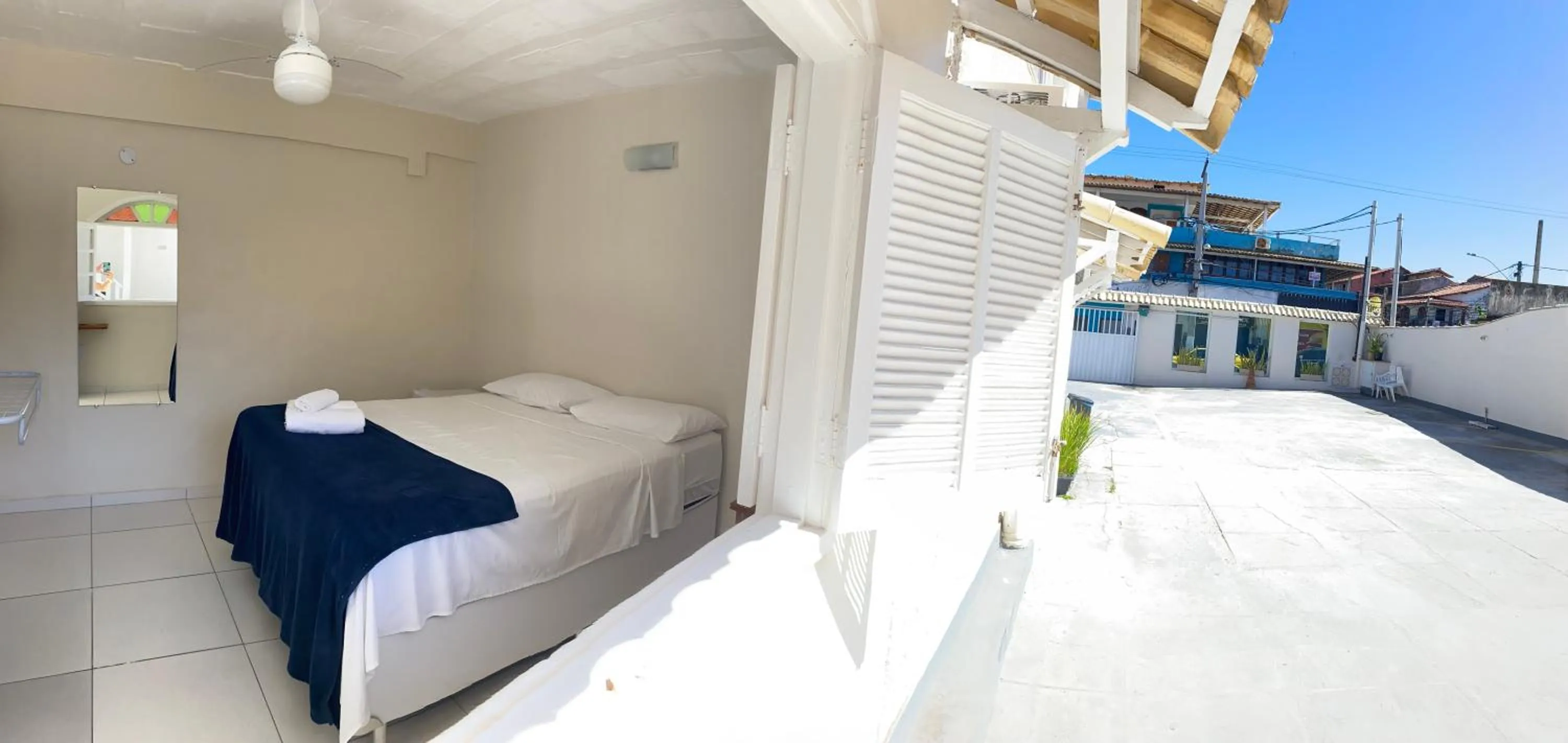 View (from property/room), Bed in Pousada EntreMares -Centro-