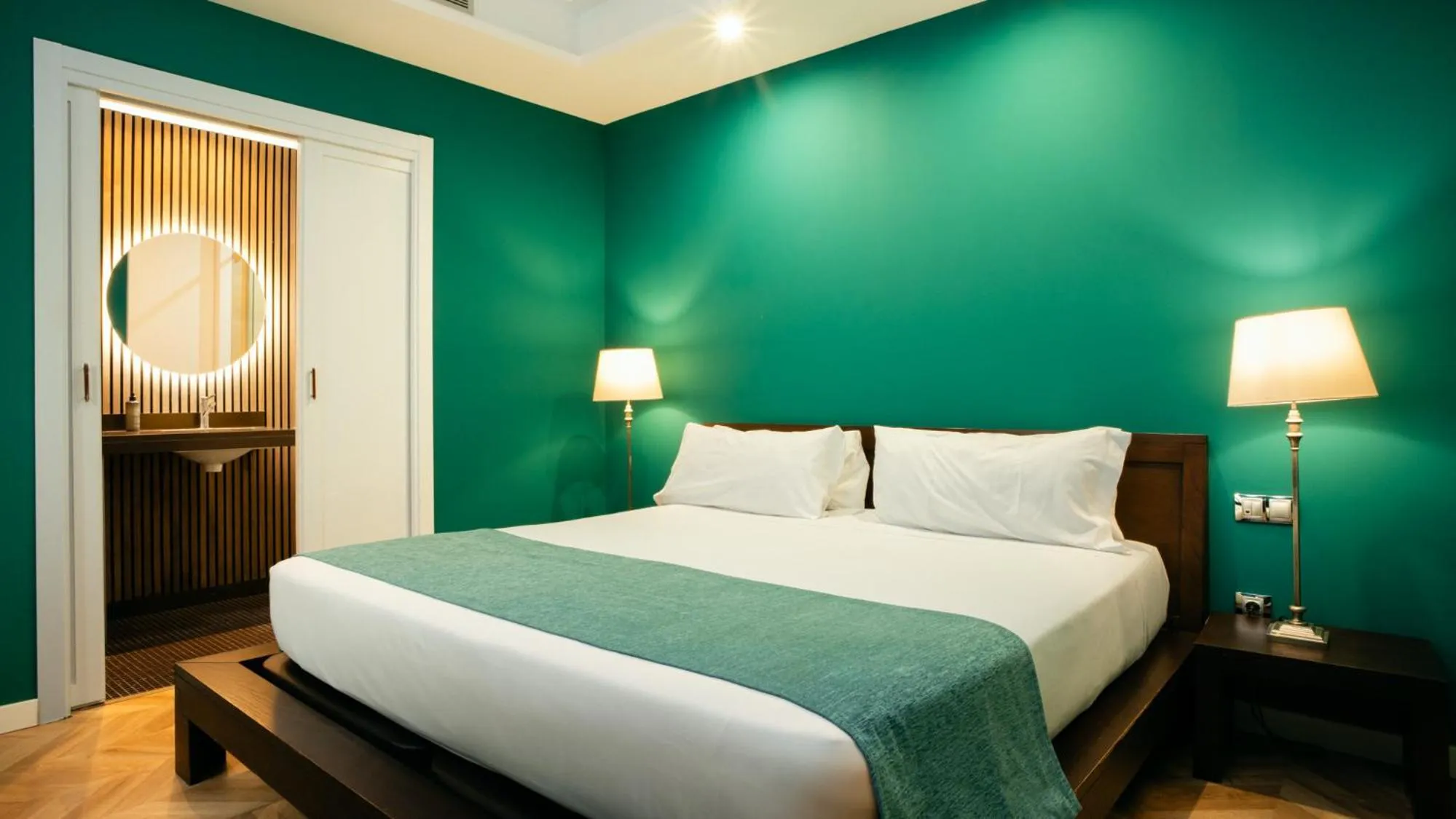 Bed in Hotel Ramblas Internacional