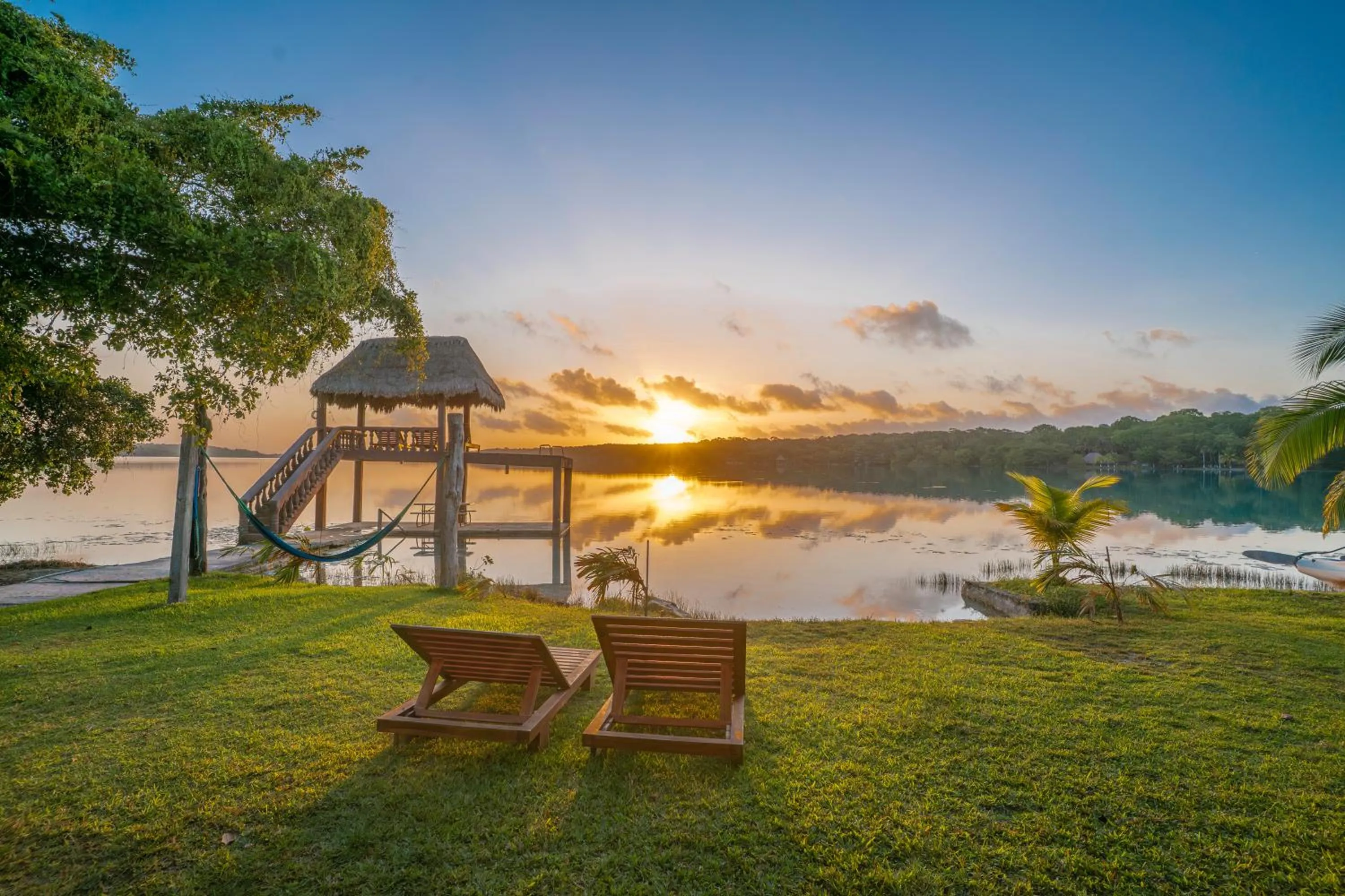 Lake view in Pepos Xul-Ha