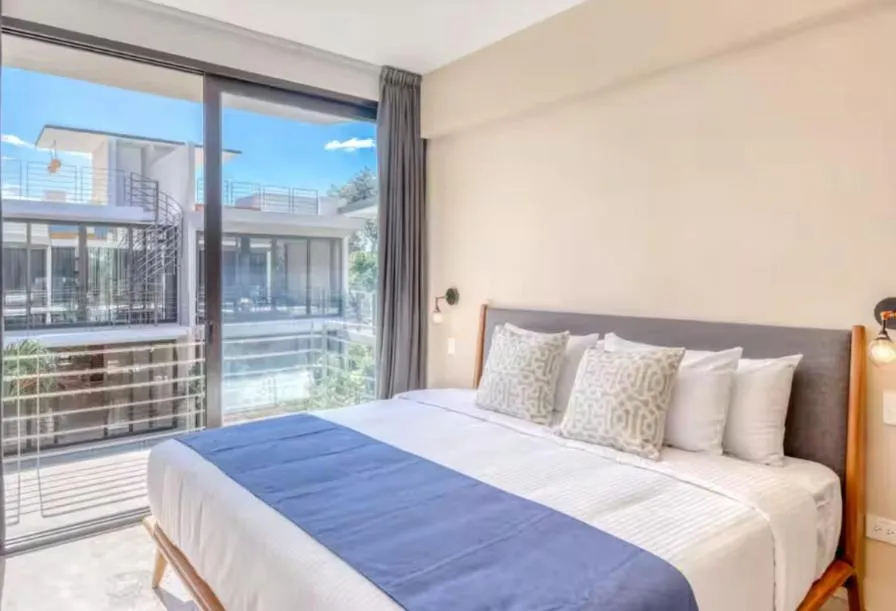 Bed in Amena Condo Tulum