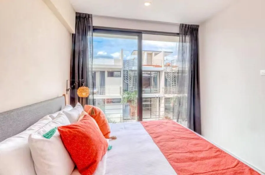 Bed in Amena Condo Tulum