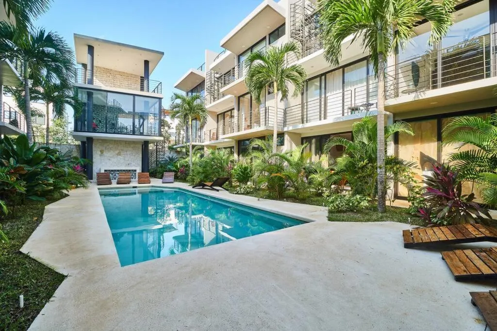 Swimming pool in Amena Condo Tulum